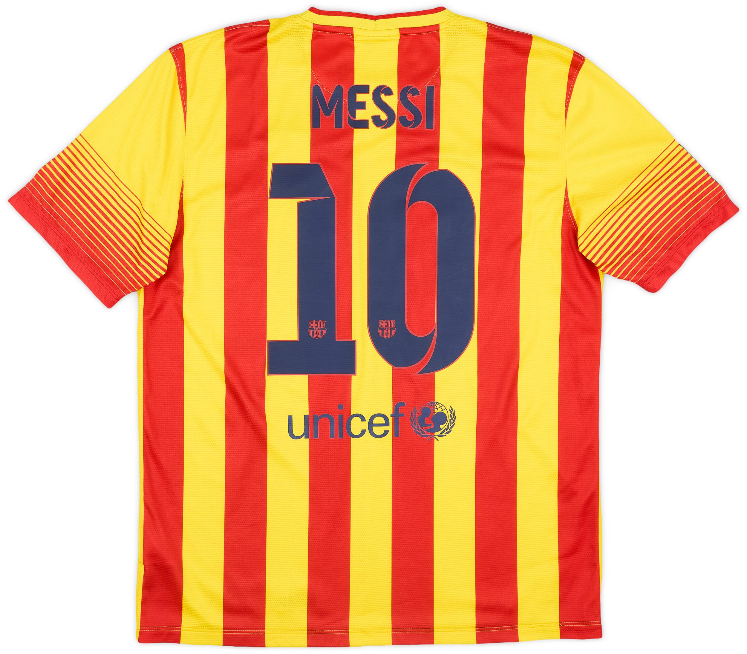 2013-15 Barcelona Away Shirt Messi #10 - 8/10 - (L)