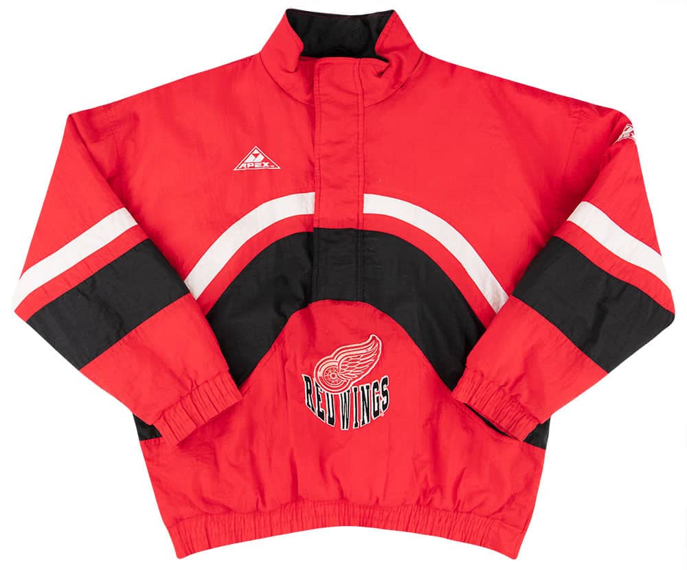 1990s Detroit Red Wings Apex 1/2 Zip Coat L