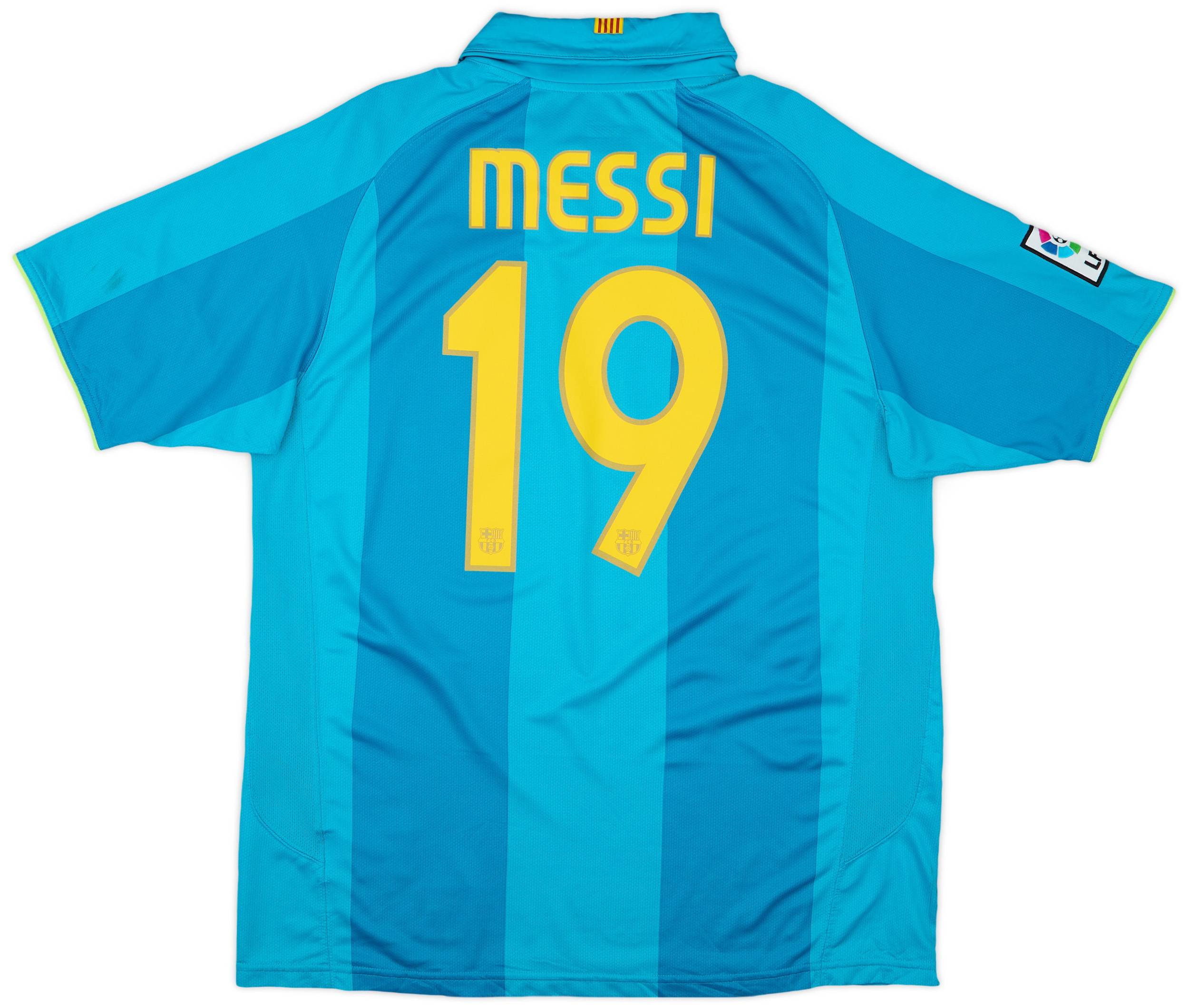2007-09 Barcelona Away Shirt Messi #19 - 6/10 - (L)