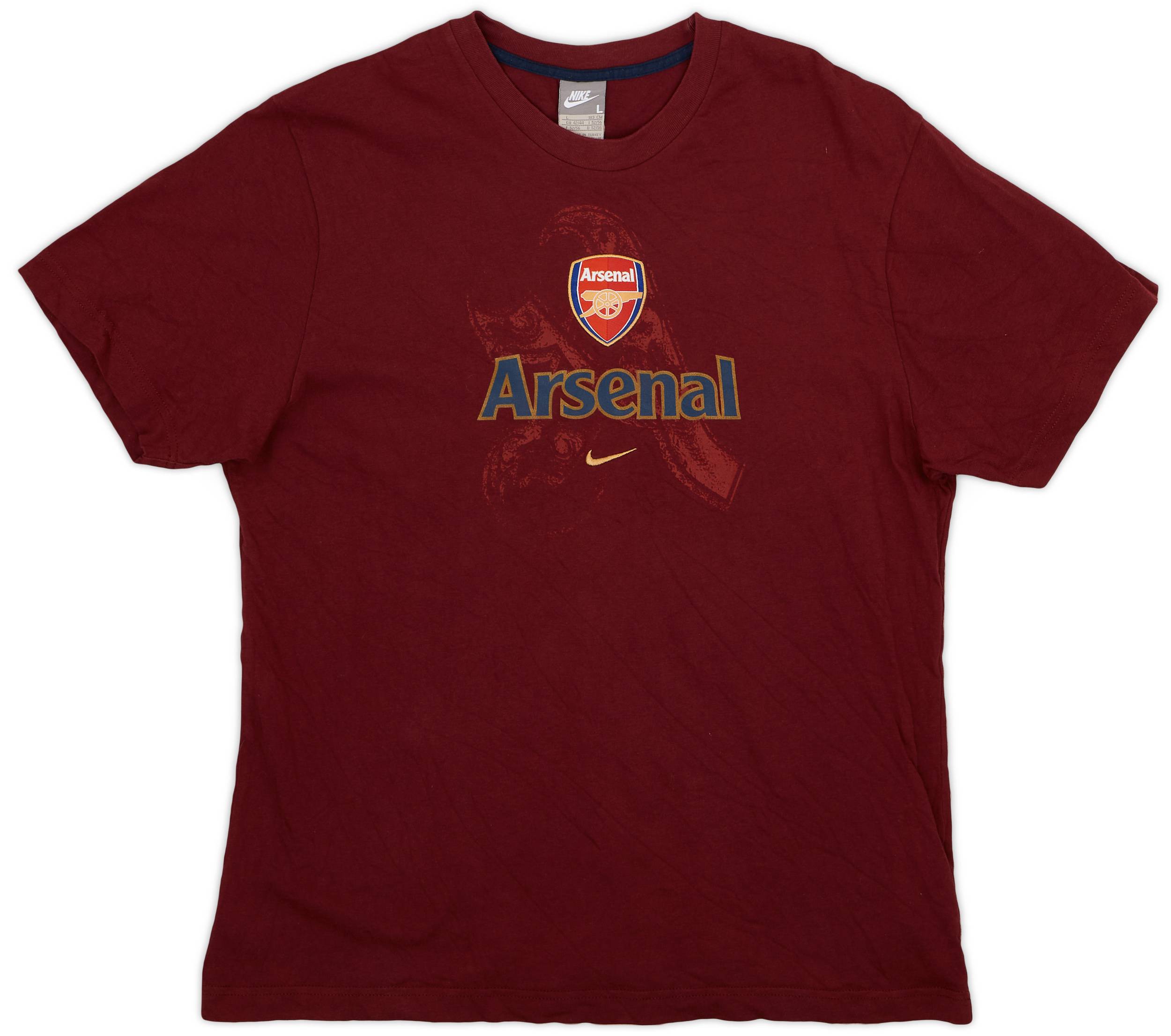 2008-09 Arsenal Nike Cotton Tee - 9/10 - (L)