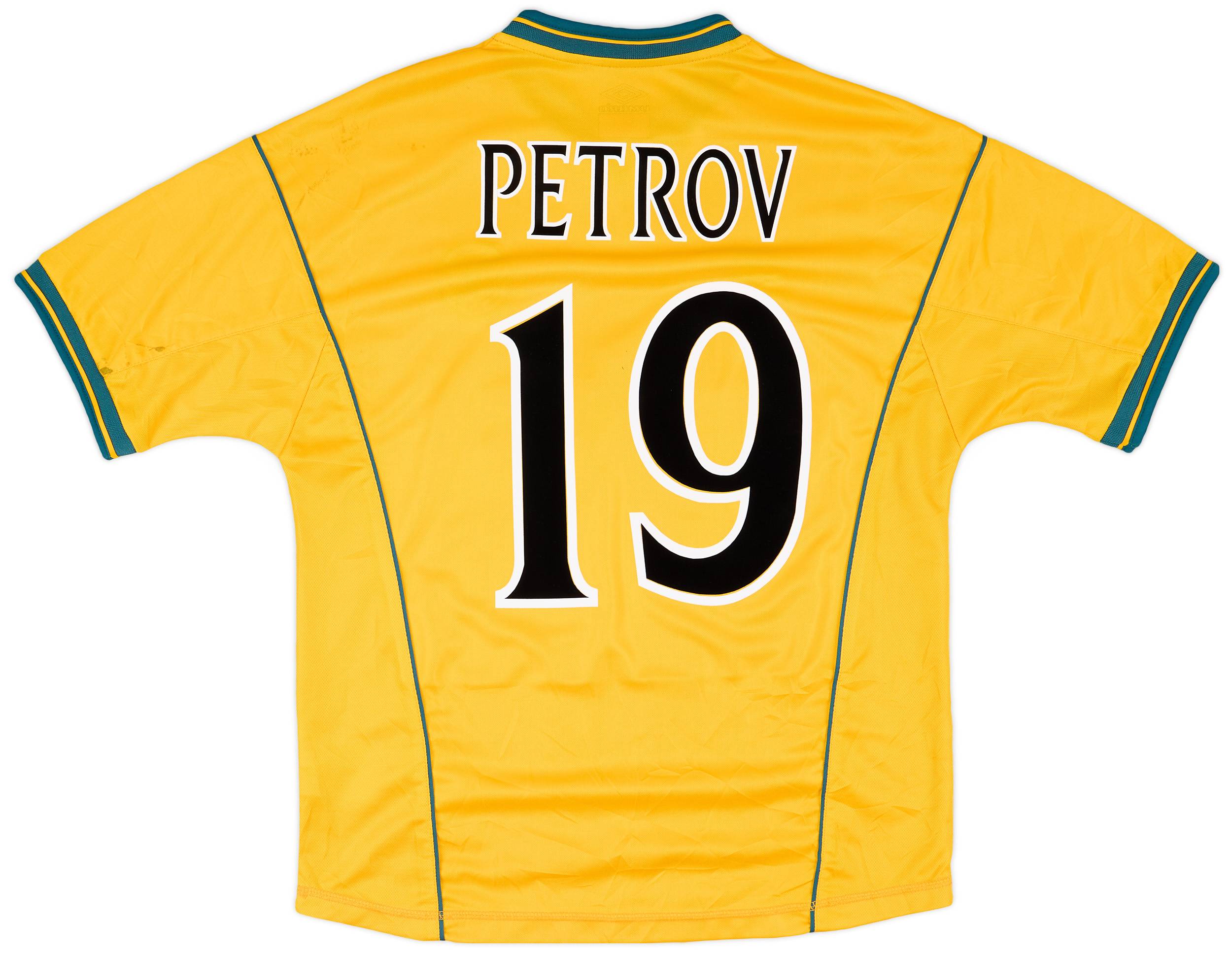 2000-02 Celtic Away Shirt Petrov #19 - 6/10 - (M)