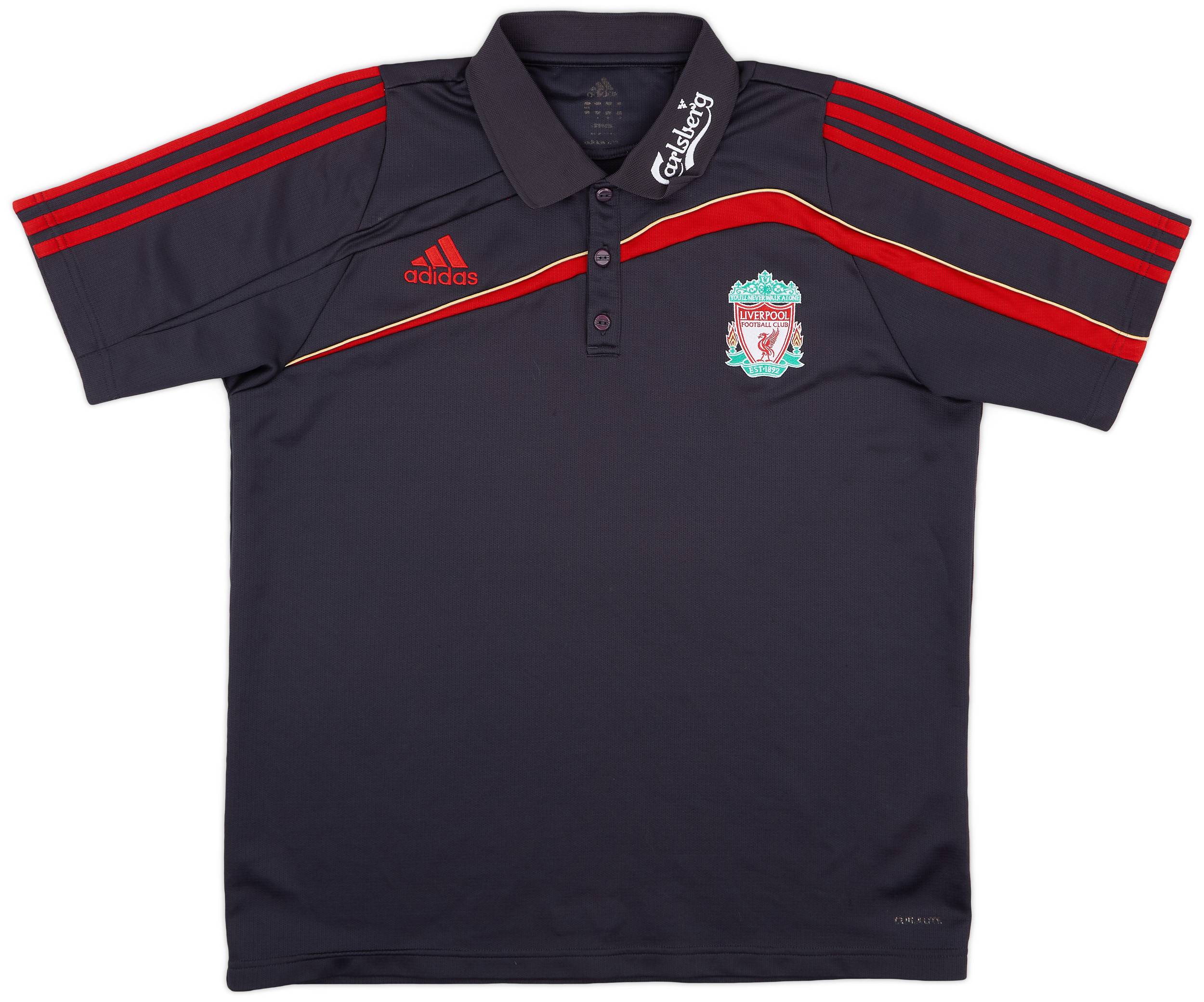 2009-10 Liverpool adidas Polo Shirt - 7/10 - (XL)