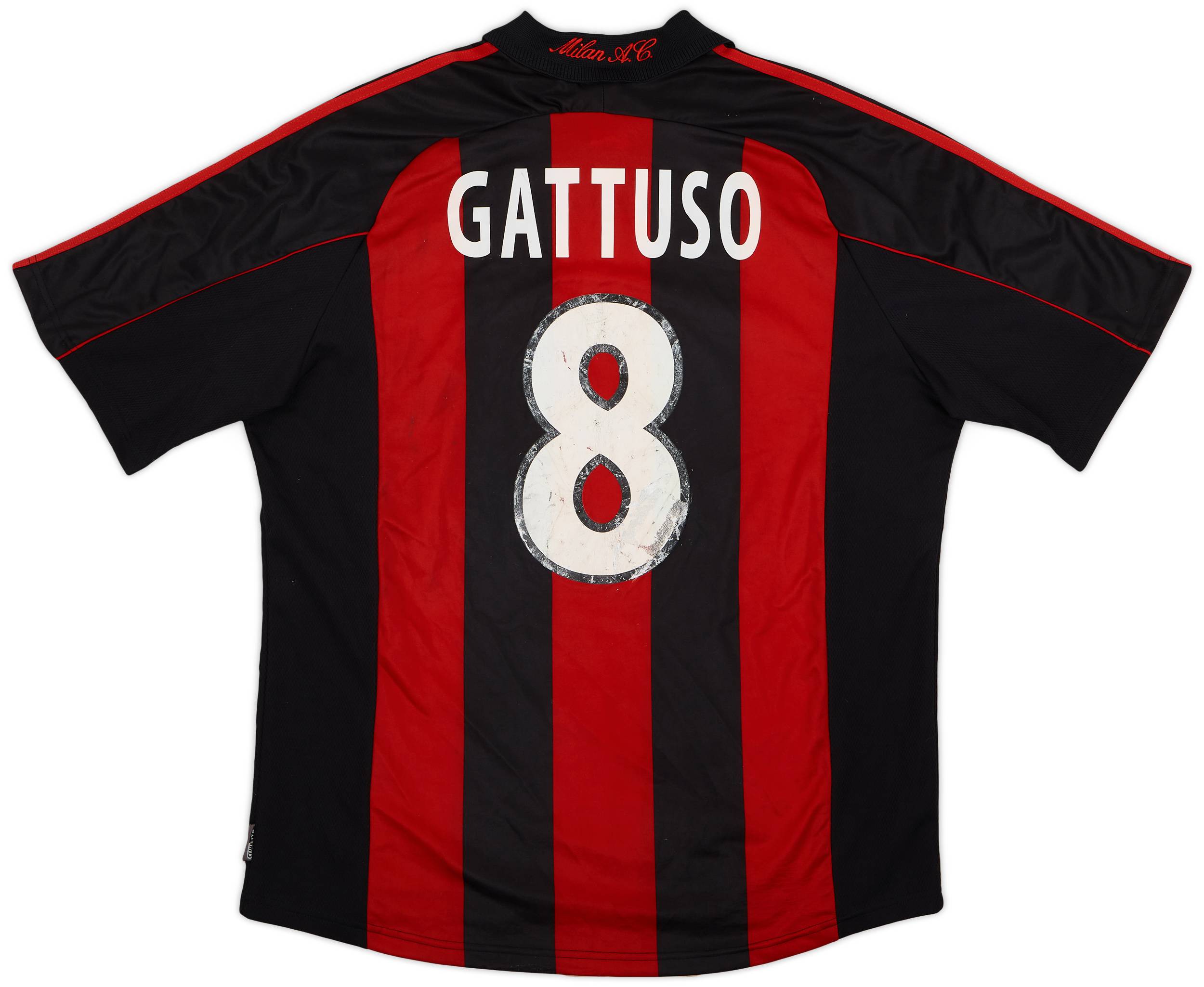 2000-02 AC Milan Home Shirt Gattuso #8 - 4/10 - (XL)