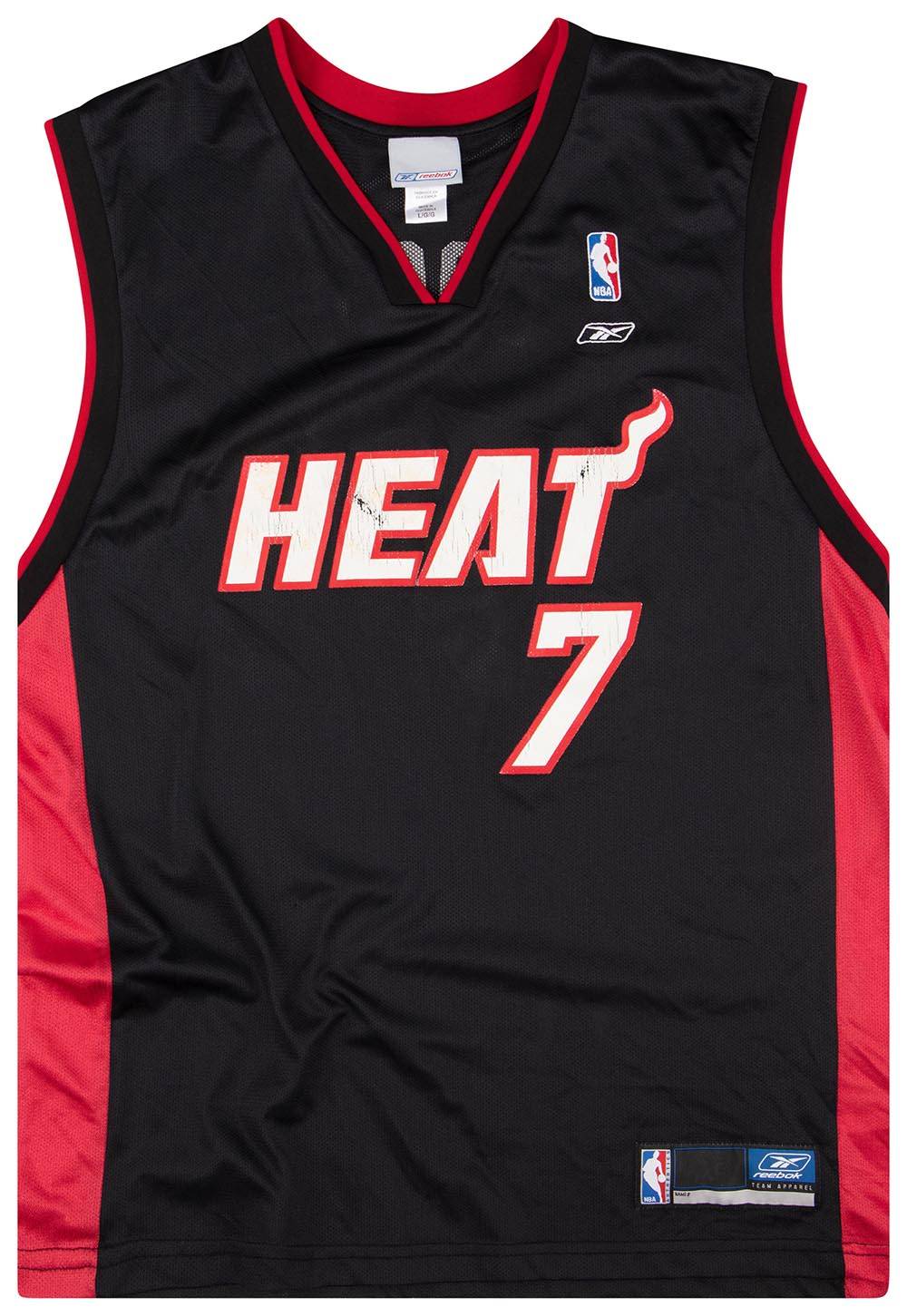 2003-04 Miami Heat Odom #7 Reebok Jersey (Away) L