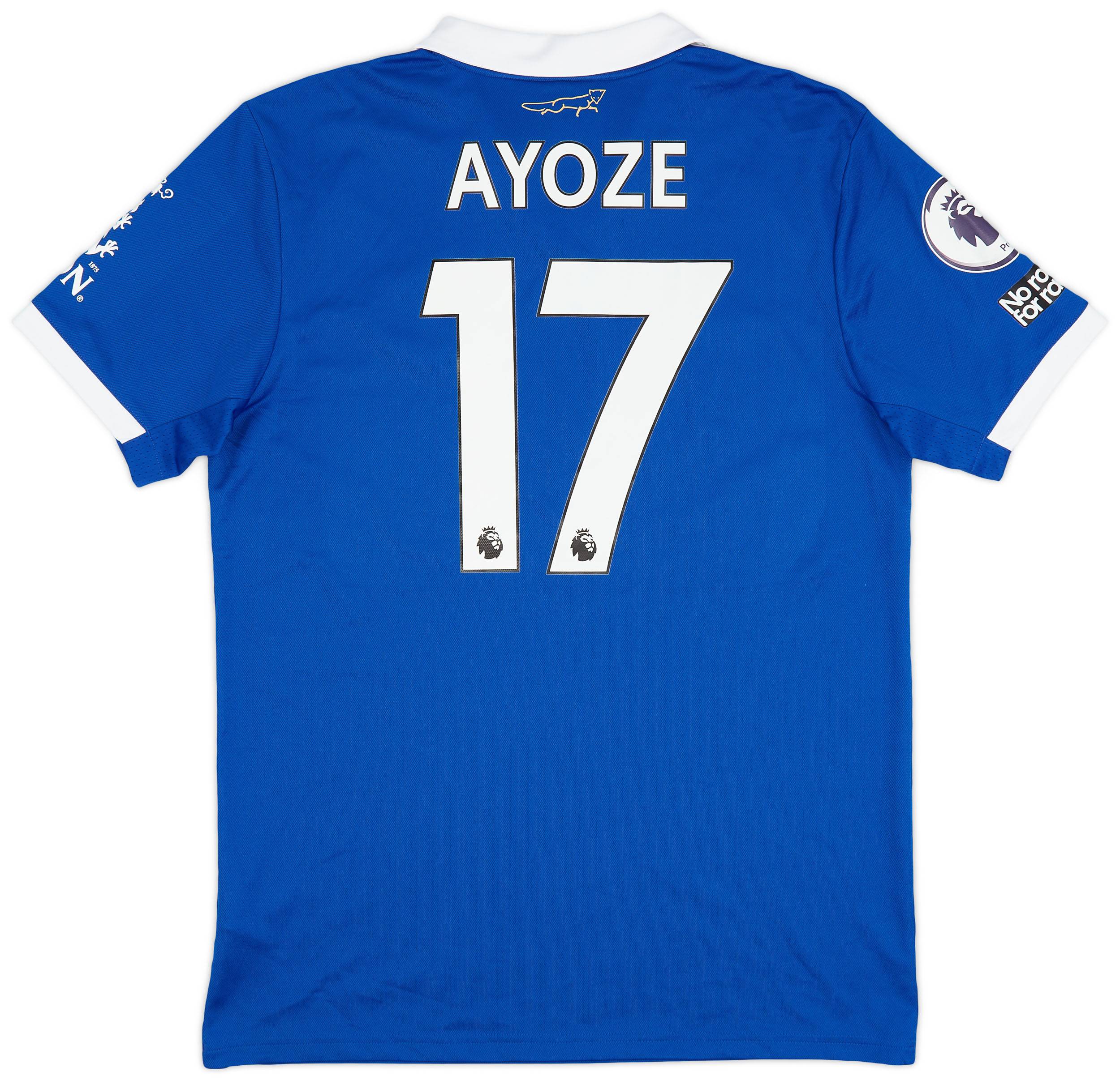 2022-23 Leicester Match Issue Home Shirt Ayoze #17