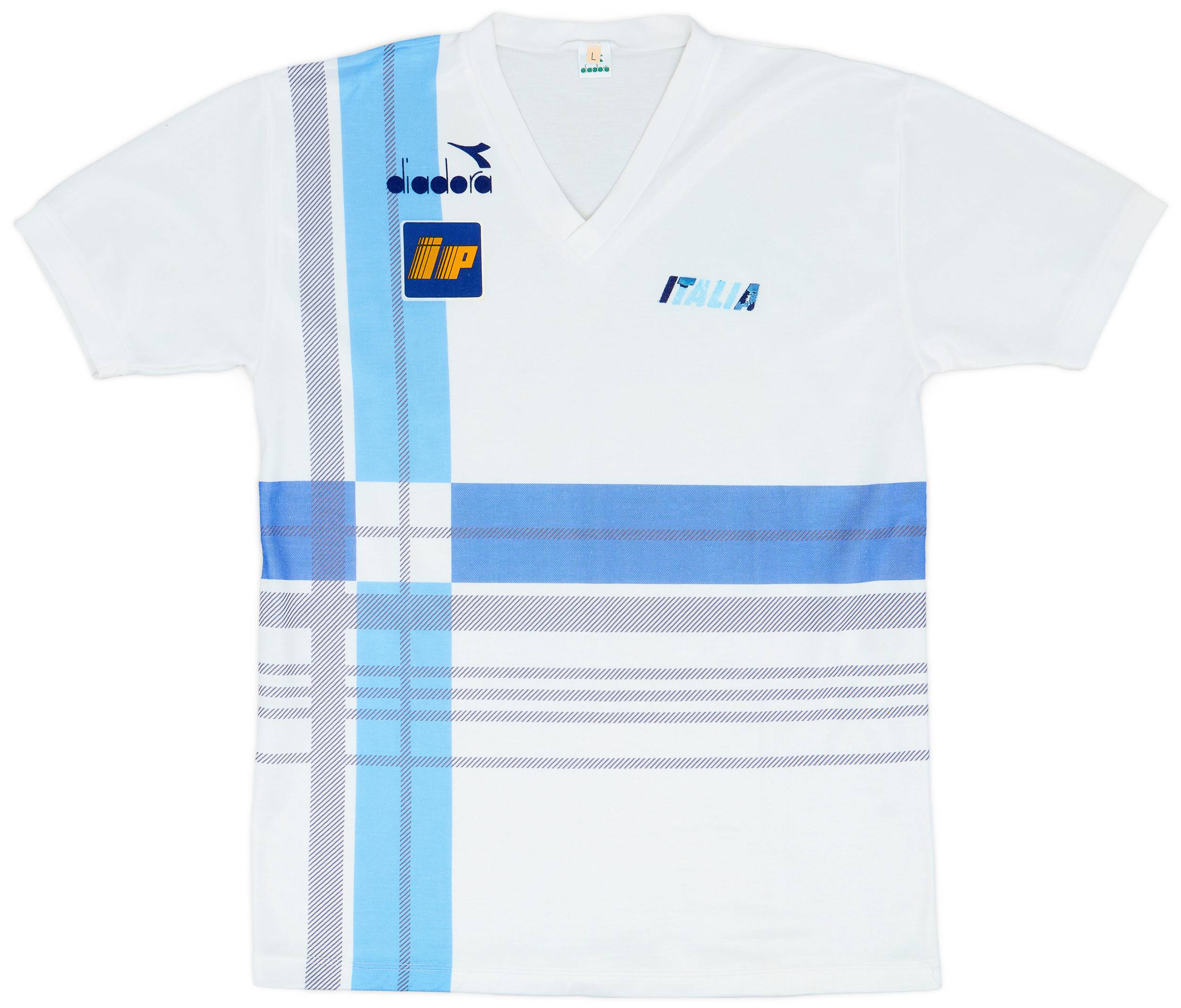 1986-88 Italy Diadora Training Shirt - 7/10 - (L)