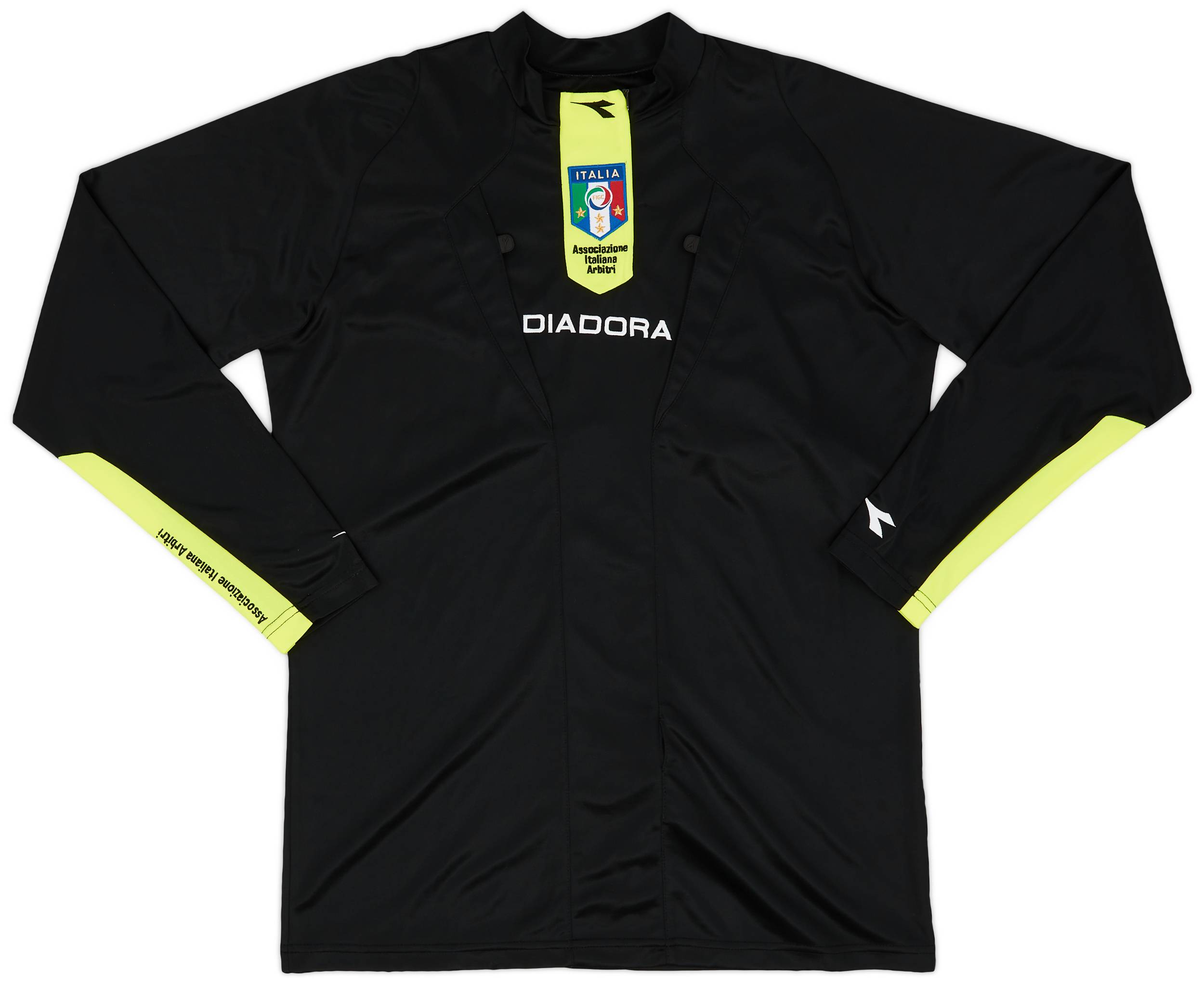 2000s Italy FIGC Diadora Referee L/S Shirt - 9/10 - (M)