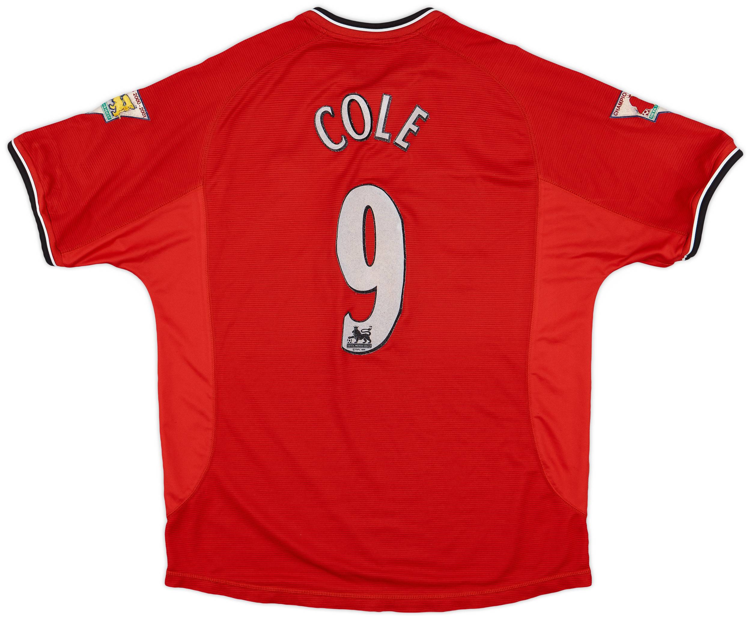 2000-02 Manchester United Home Shirt Cole #9 - 5/10 - (XL)