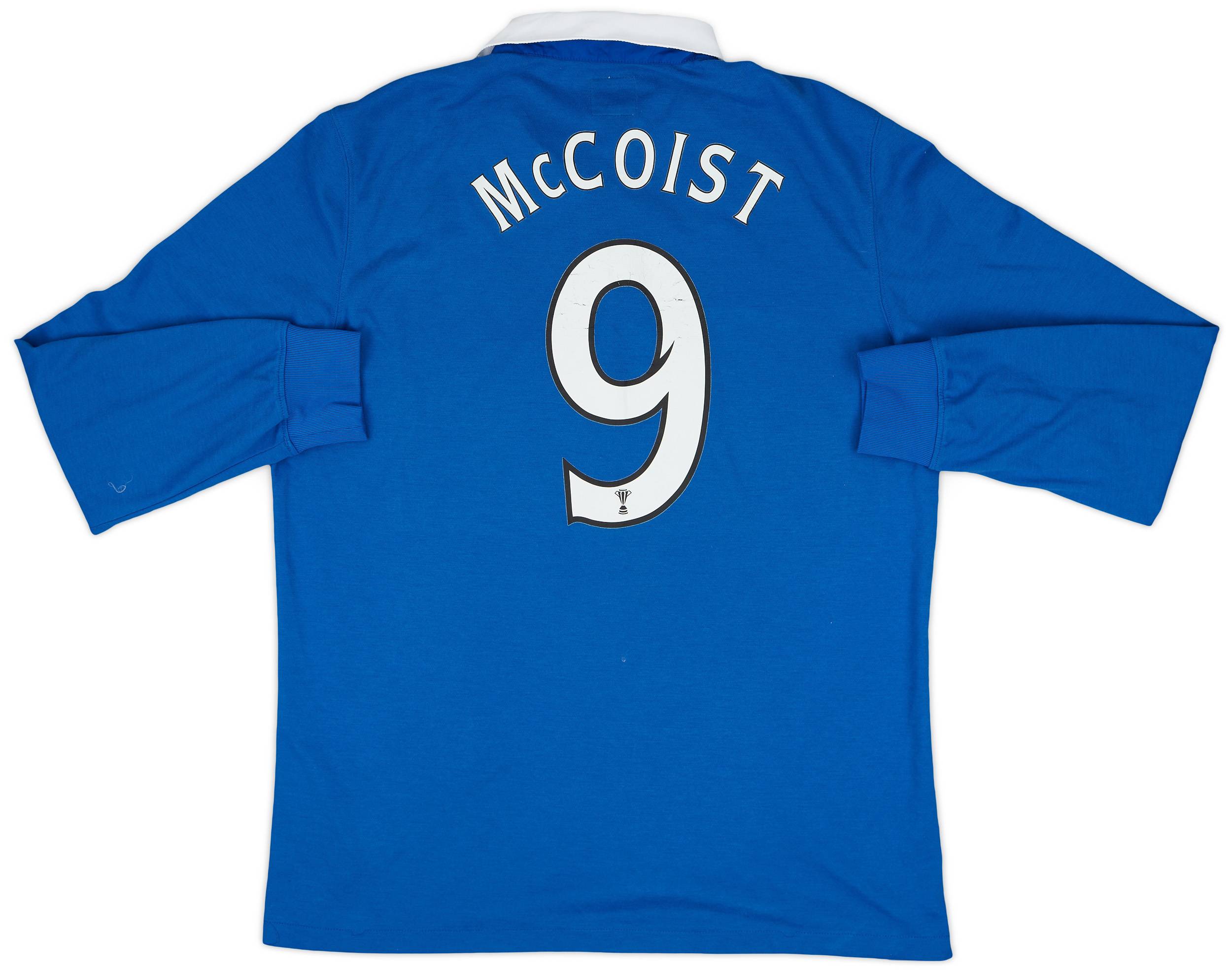 2010-11 Rangers Home L/S Shirt McCoist #9 - 9/10 - (M)