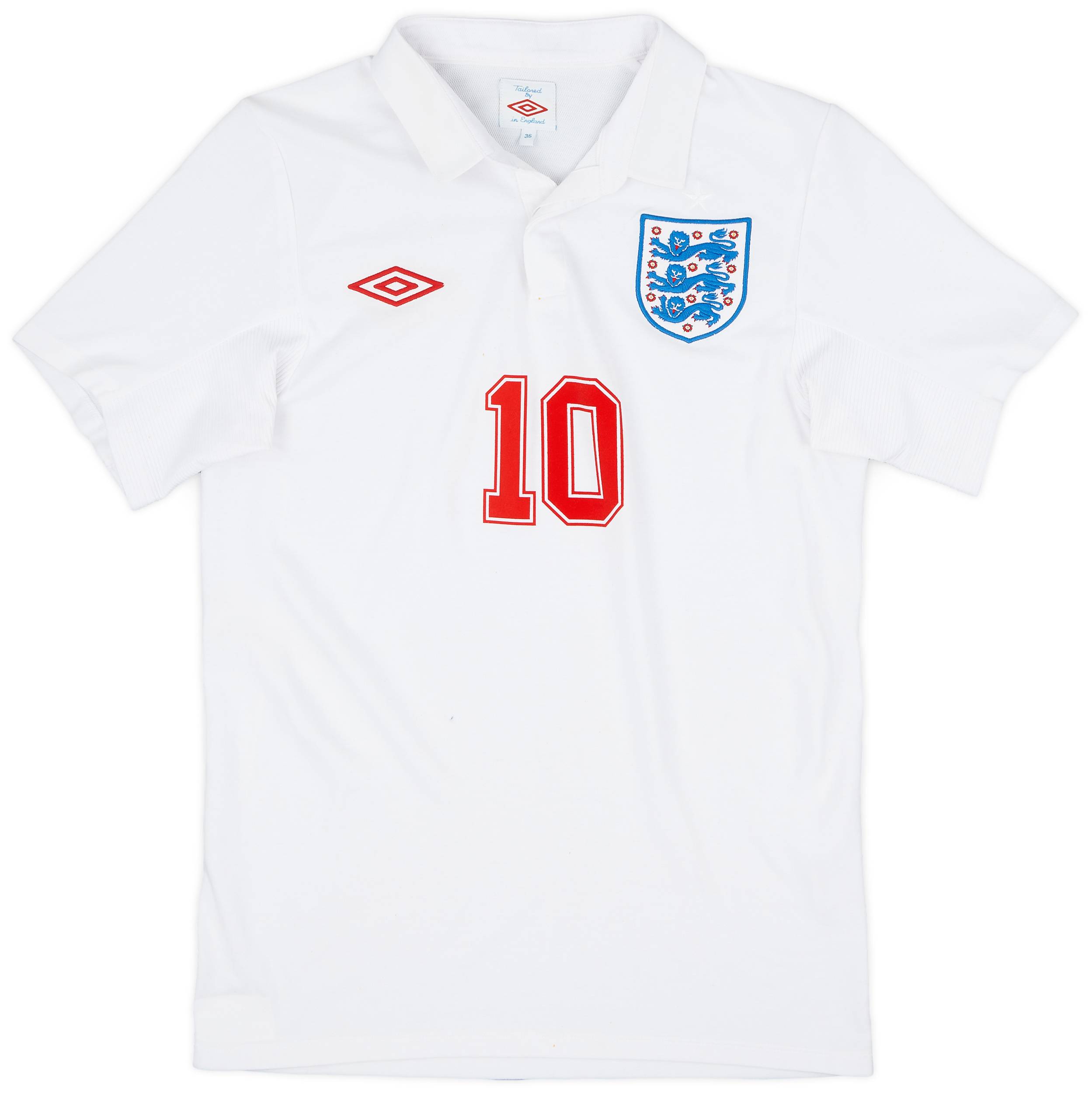2010-11 England Home Shirt #10 - 6/10 - (S)