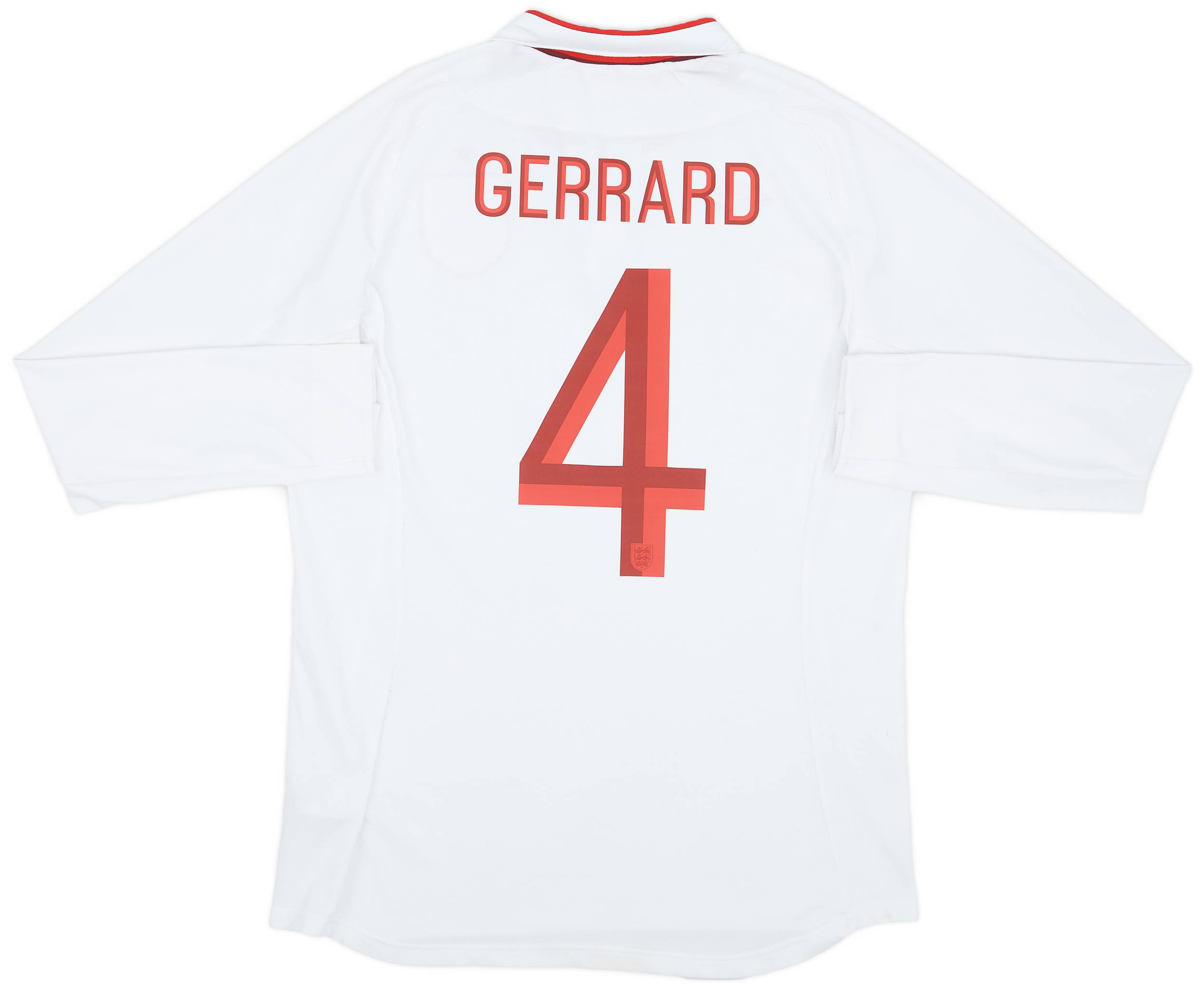 2012-13 England Home Shirt Gerrard #4 - 8/10 - (M)
