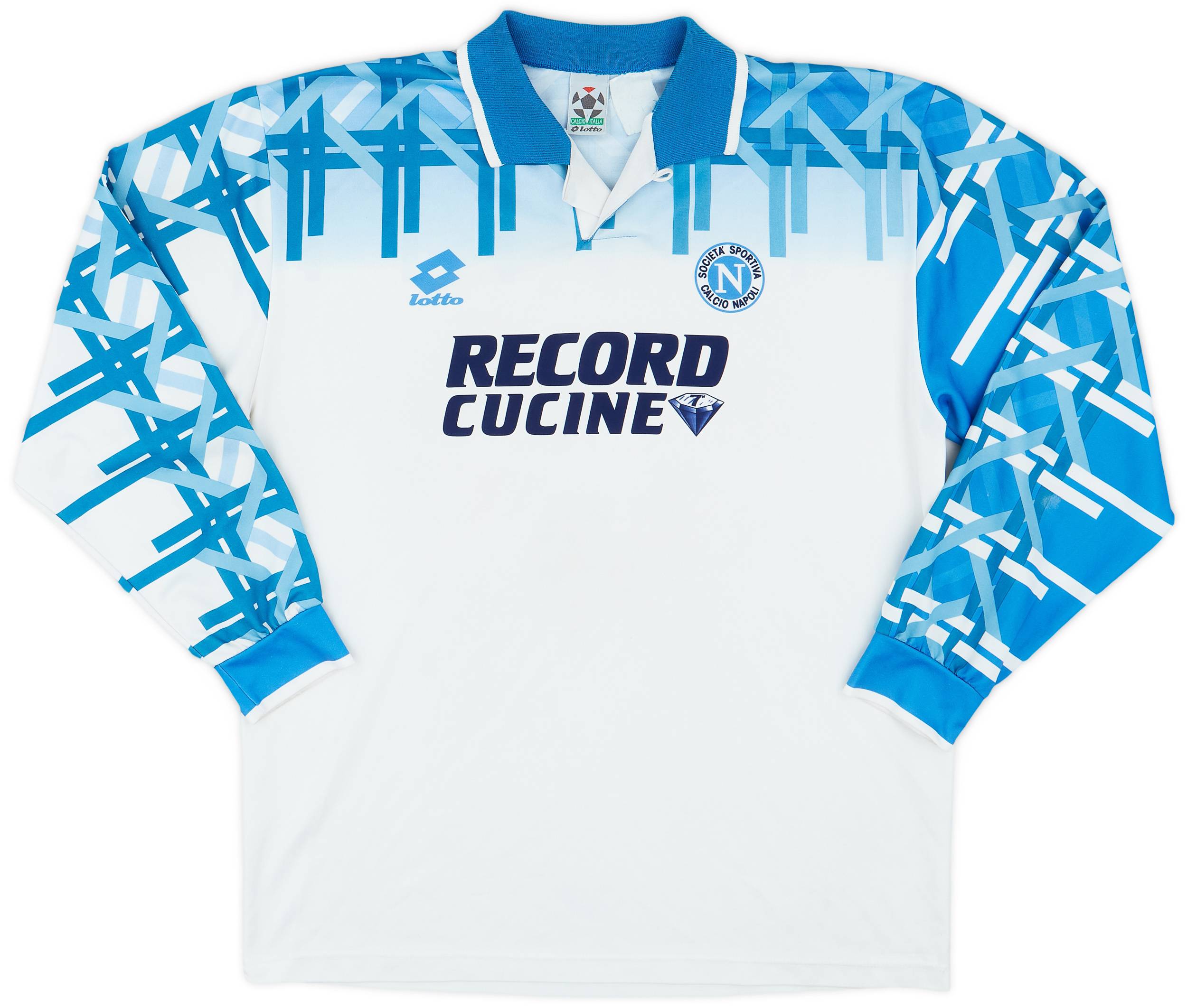 1994-96 Napoli Away L/S Shirt - 8/10 - (XL)