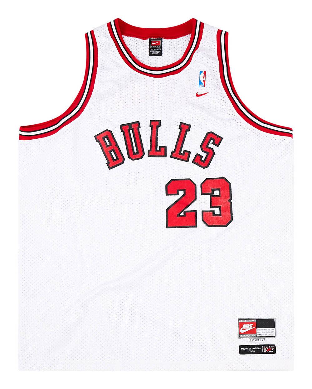 1984 Chicago Bulls Jordan 23 Nike Flight 8403 Swingman Jersey Home XXL