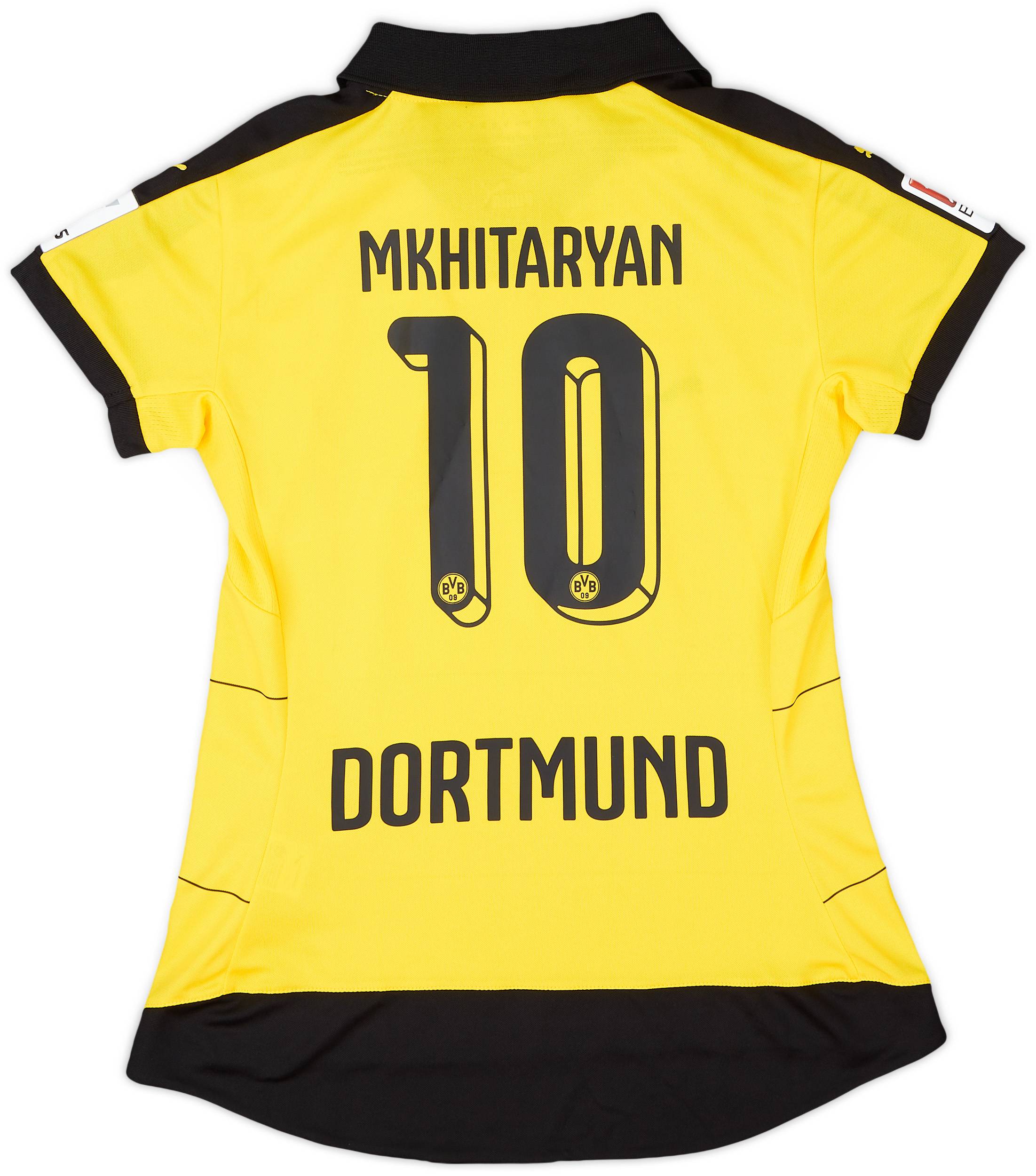 2015-16 Borussia Dortmund Home Shirt Mkhitaryan #10 (Women's XS)