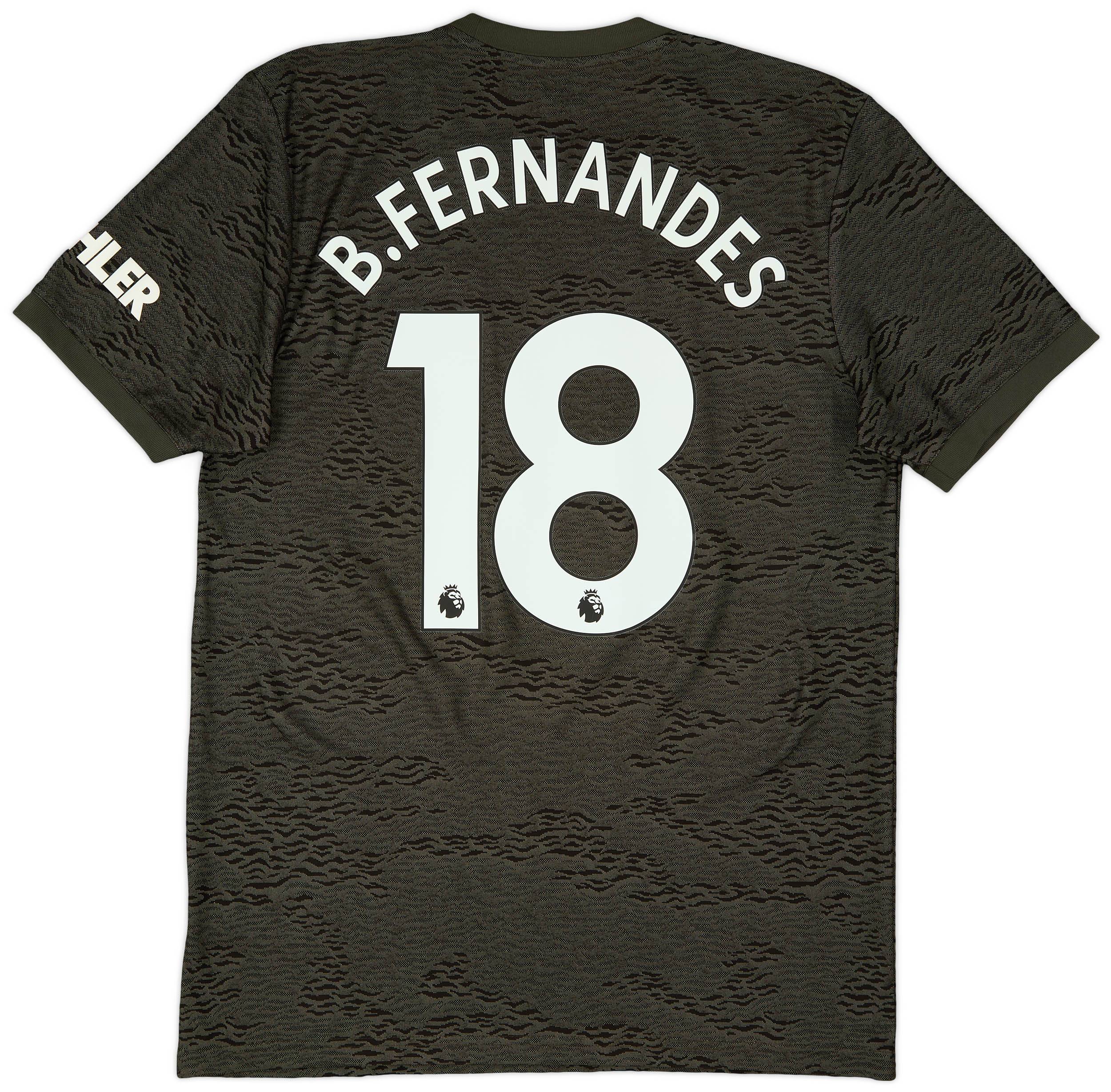 2020-21 Manchester United Away Shirt B.Fernandes #18 - 8/10 - (M)