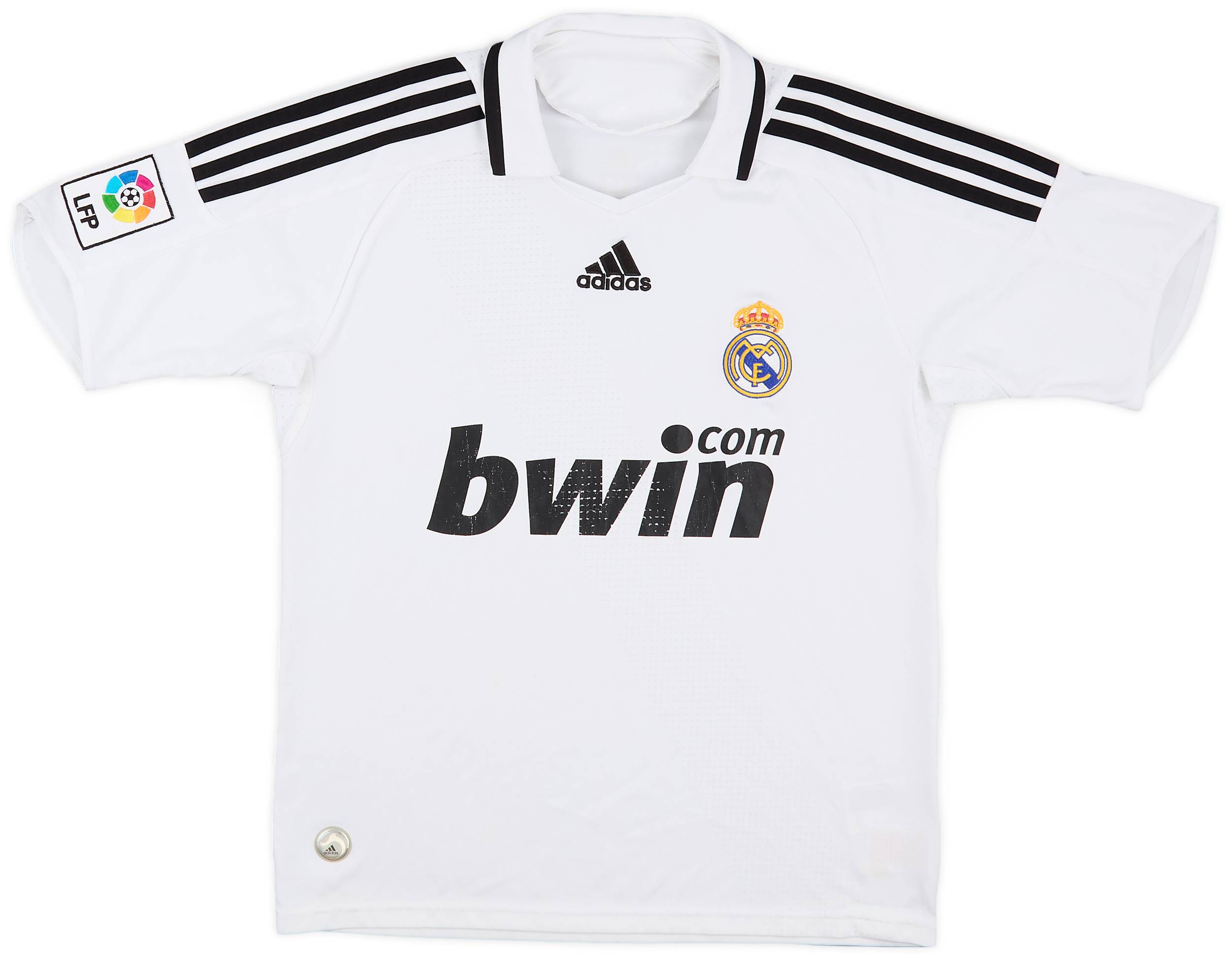 2008-09 Real Madrid Home Shirt - 5/10 - (L.Boys)