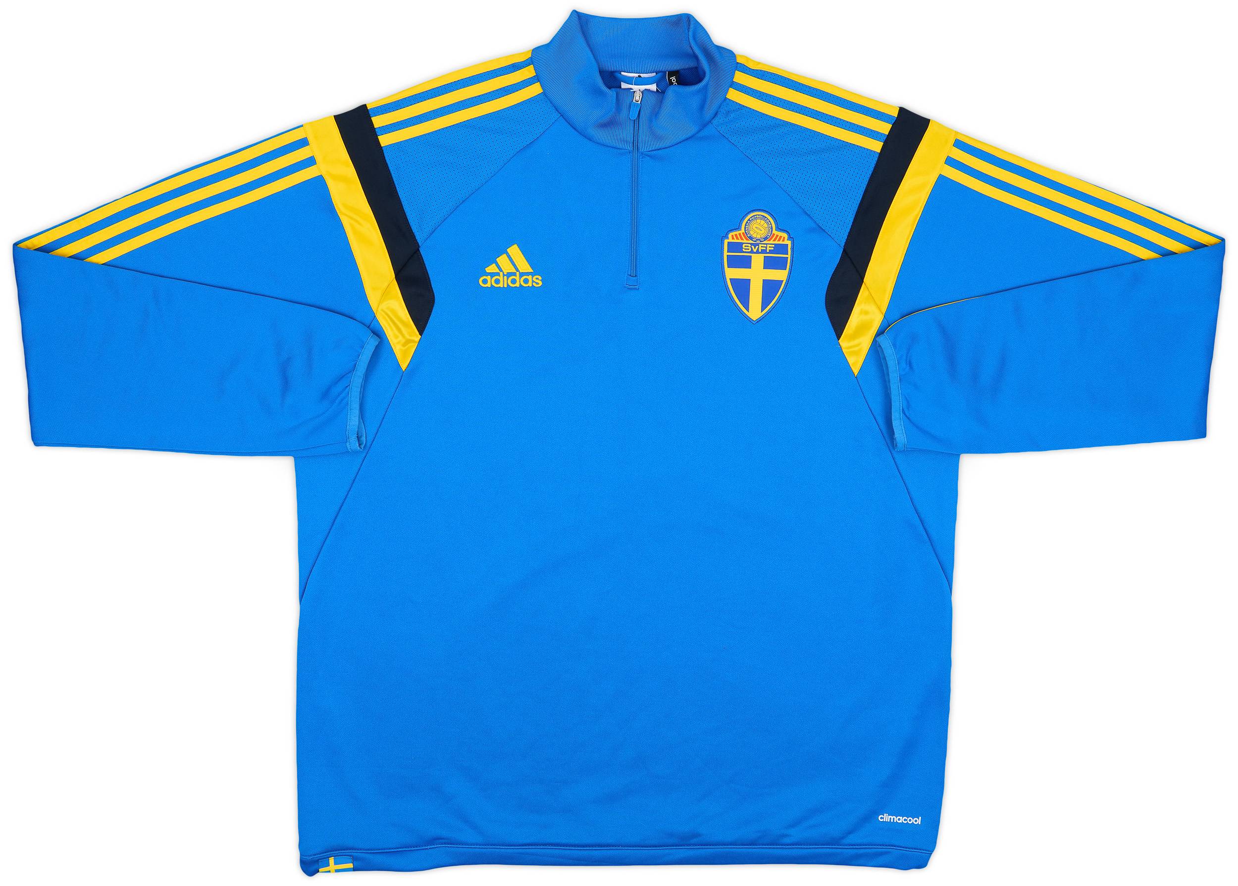 2014-15 Sweden adidas 1/4 Zip Drill Top - 9/10 - (XL)