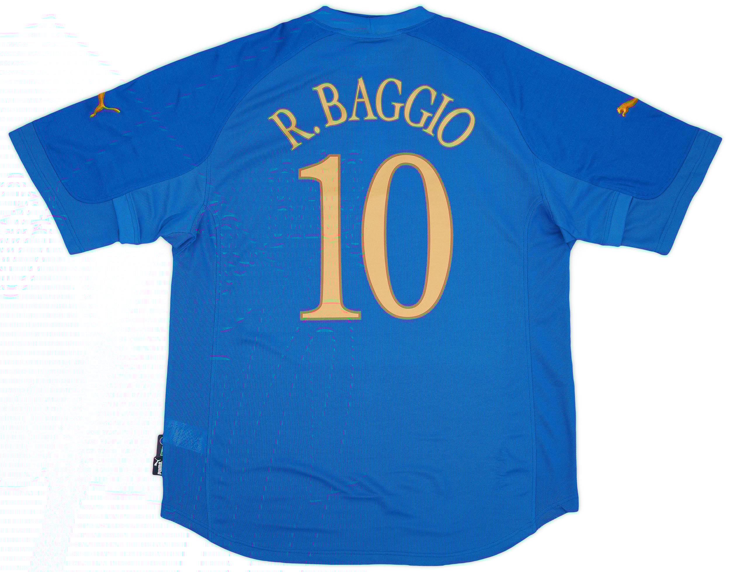 2003-2004 イタリア代表　#10 R.BAGGIO 2004-06 Italy Home Shirt Baggio #10 (XXL)