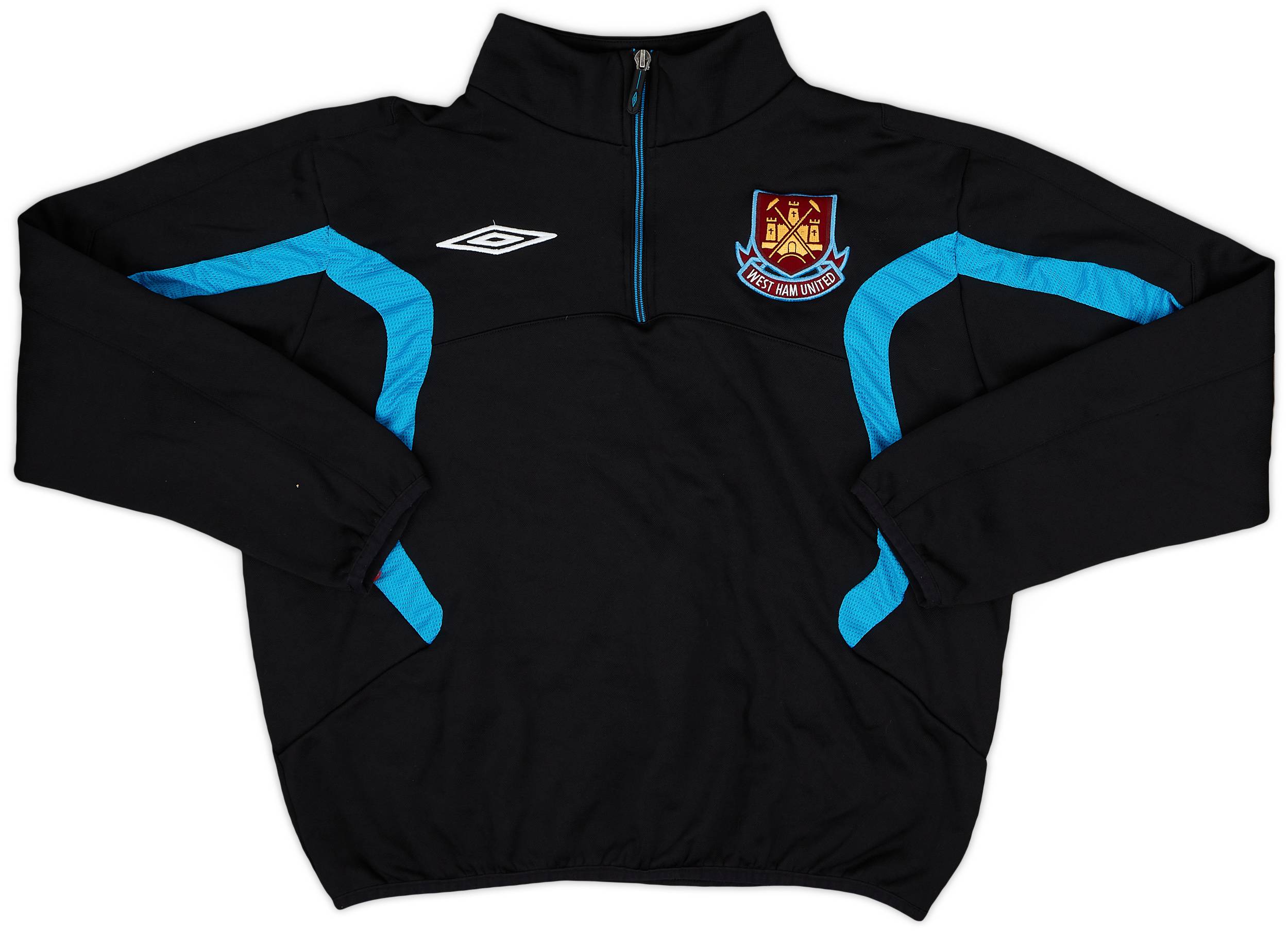2009-10 West Ham Umbro 1/4 Zip Drill Top - 8/10 - (M)