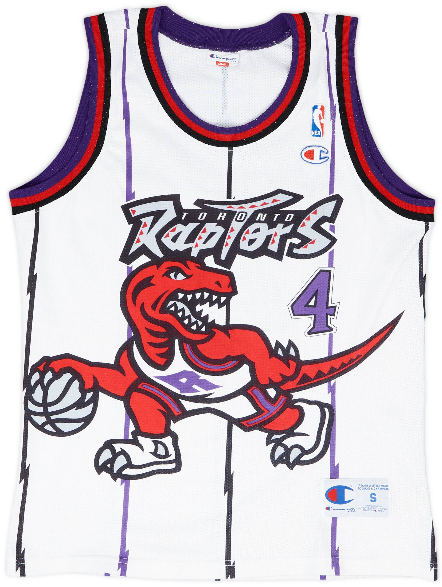 1995-96 Toronto Raptors Esposito #4 Champion Home Jersey - 8