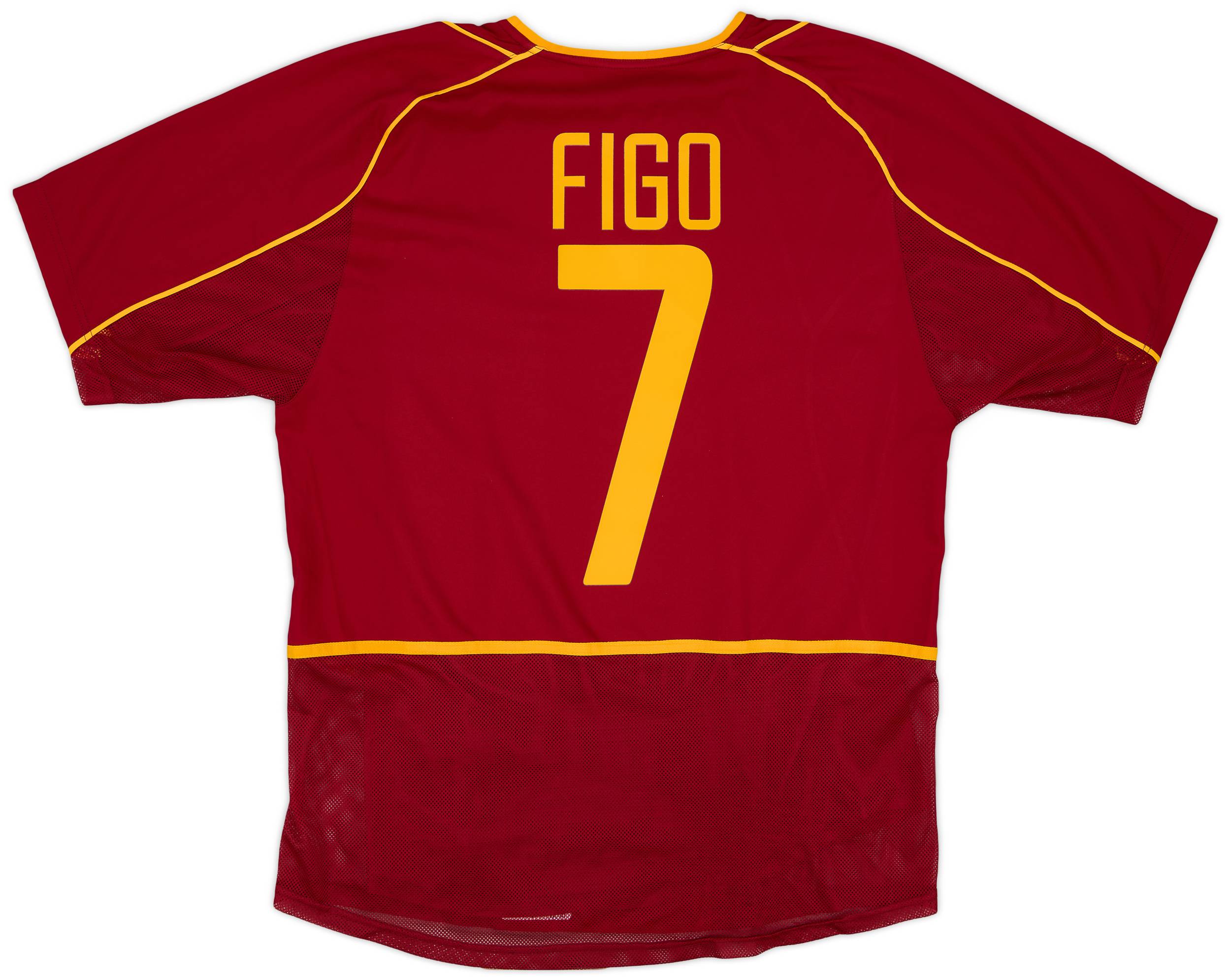 2002-04 Portugal Player Issue Home Shirt Figo #7 - 9/10 - (M)