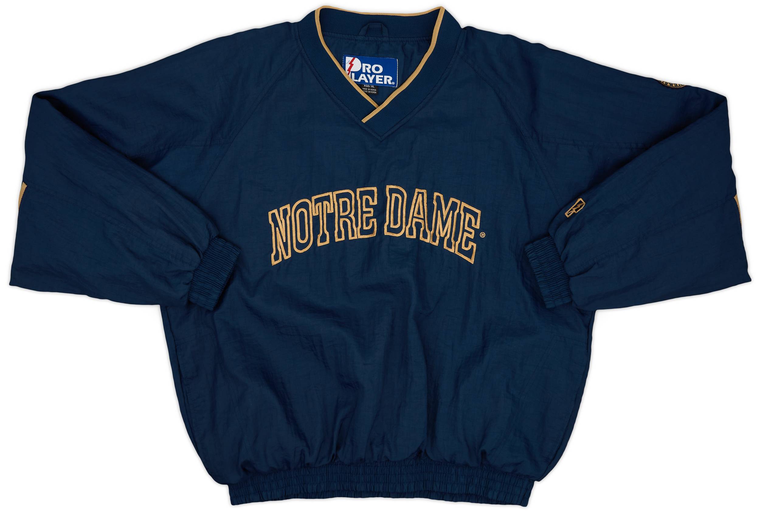 1990s Notre Dame Fighting Irish Pro Player Pullover Jacket - 9/10 - (XL)