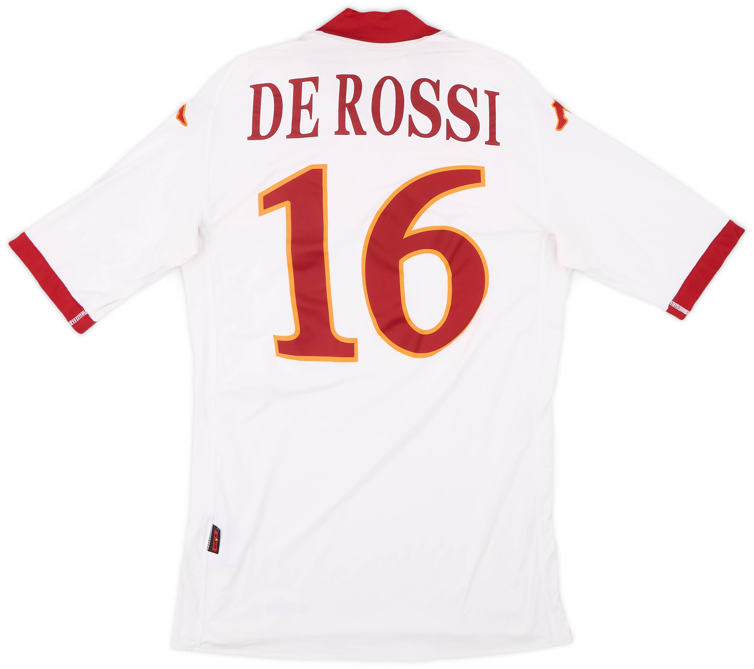 2009-10 Roma Away Shirt De Rossi #16 - 6/10 - (S)
