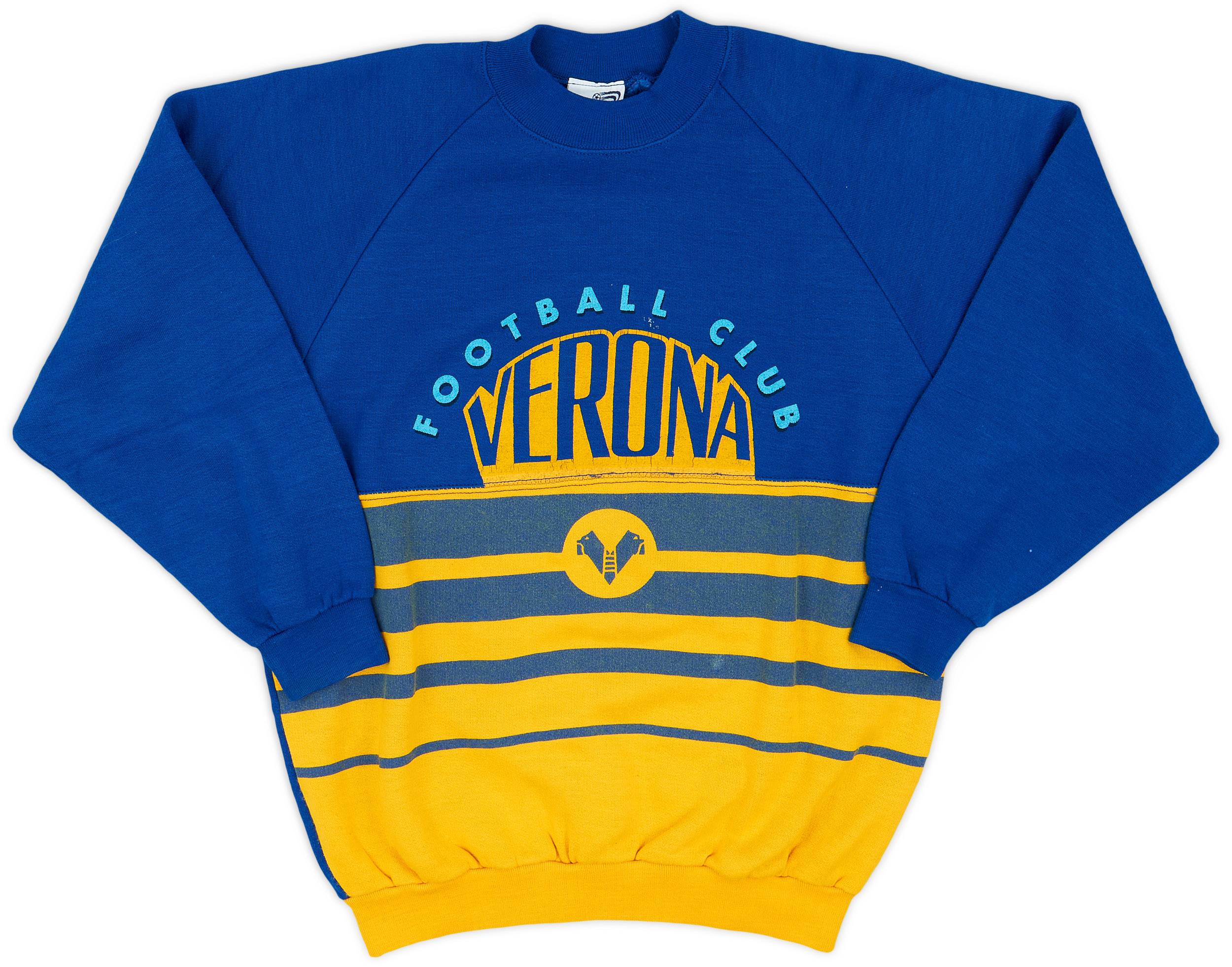 1990-91 Hellas Verona Le Felpe Dei Grandi Club Sweat Top - 6/10 - (S)