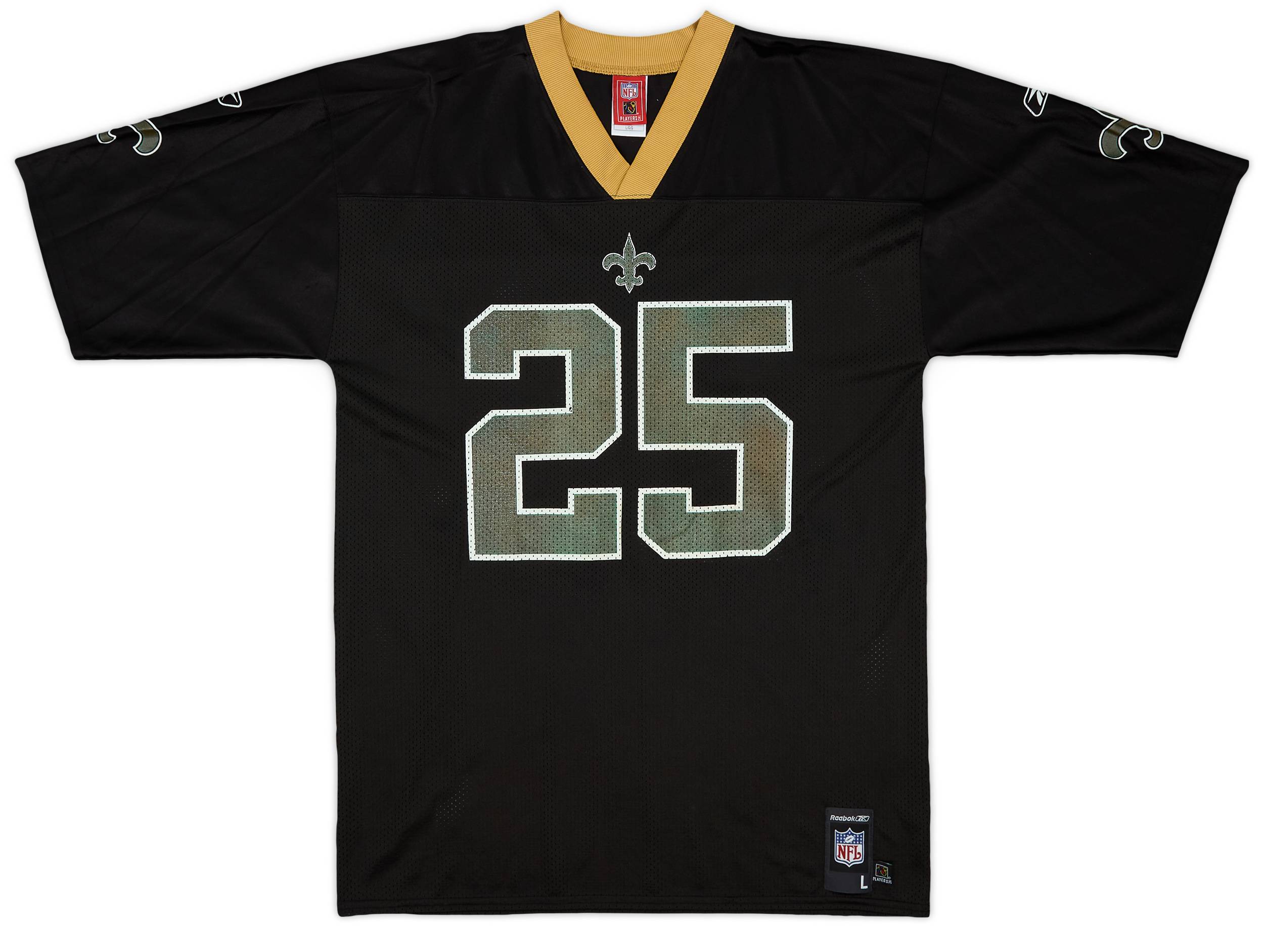 2005-06 New Orleans Saints Bush #25 Reebok Replica Home Jersey - 6/10 - (L)