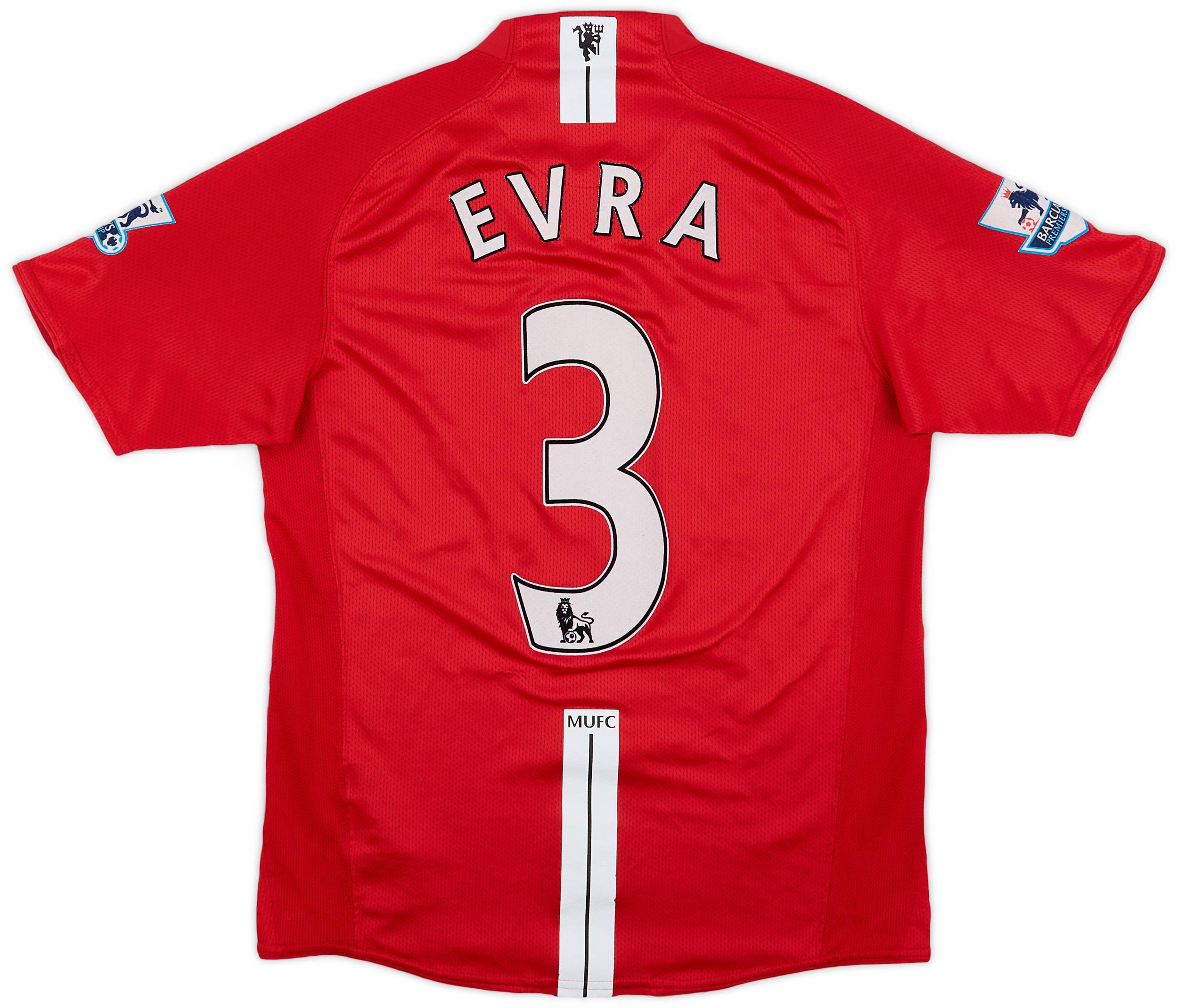 2007-09 Manchester United Home Shirt Evra #3 - 8/10 - (S)