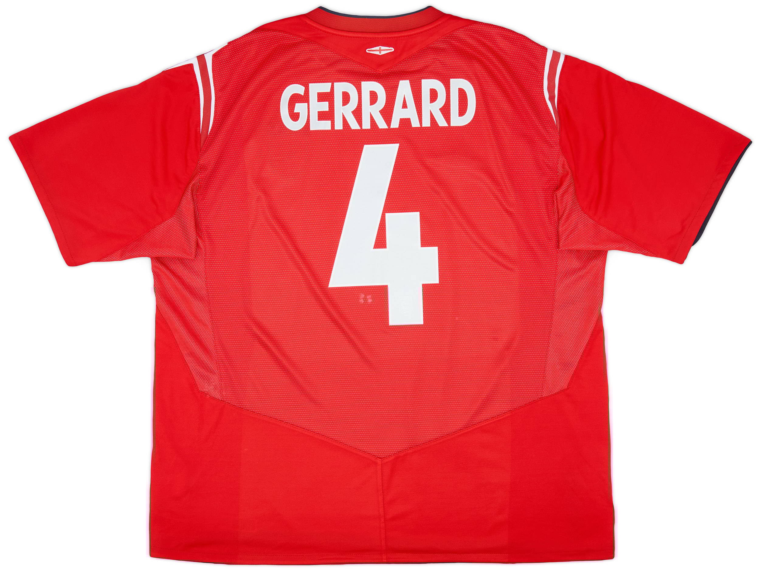 2004-06 England Away Shirt Gerrard #4 - 6/10 - (3XL)