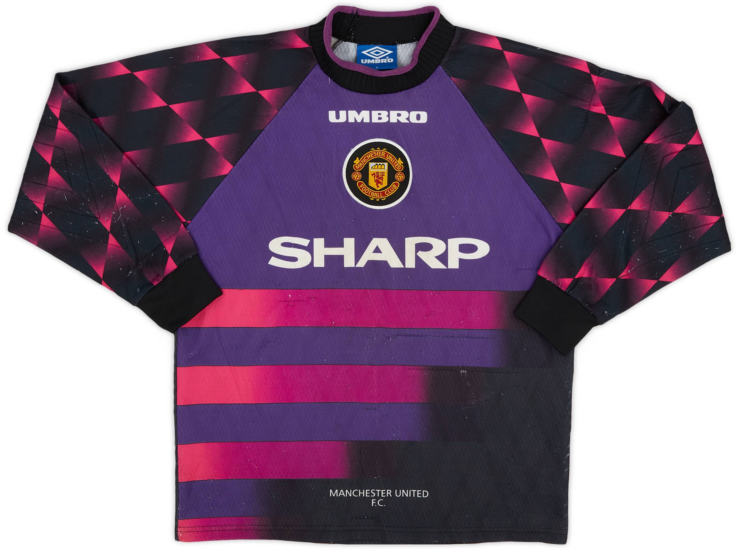 1996-97 Manchester United GK Shirt - 5/10 - (Y)