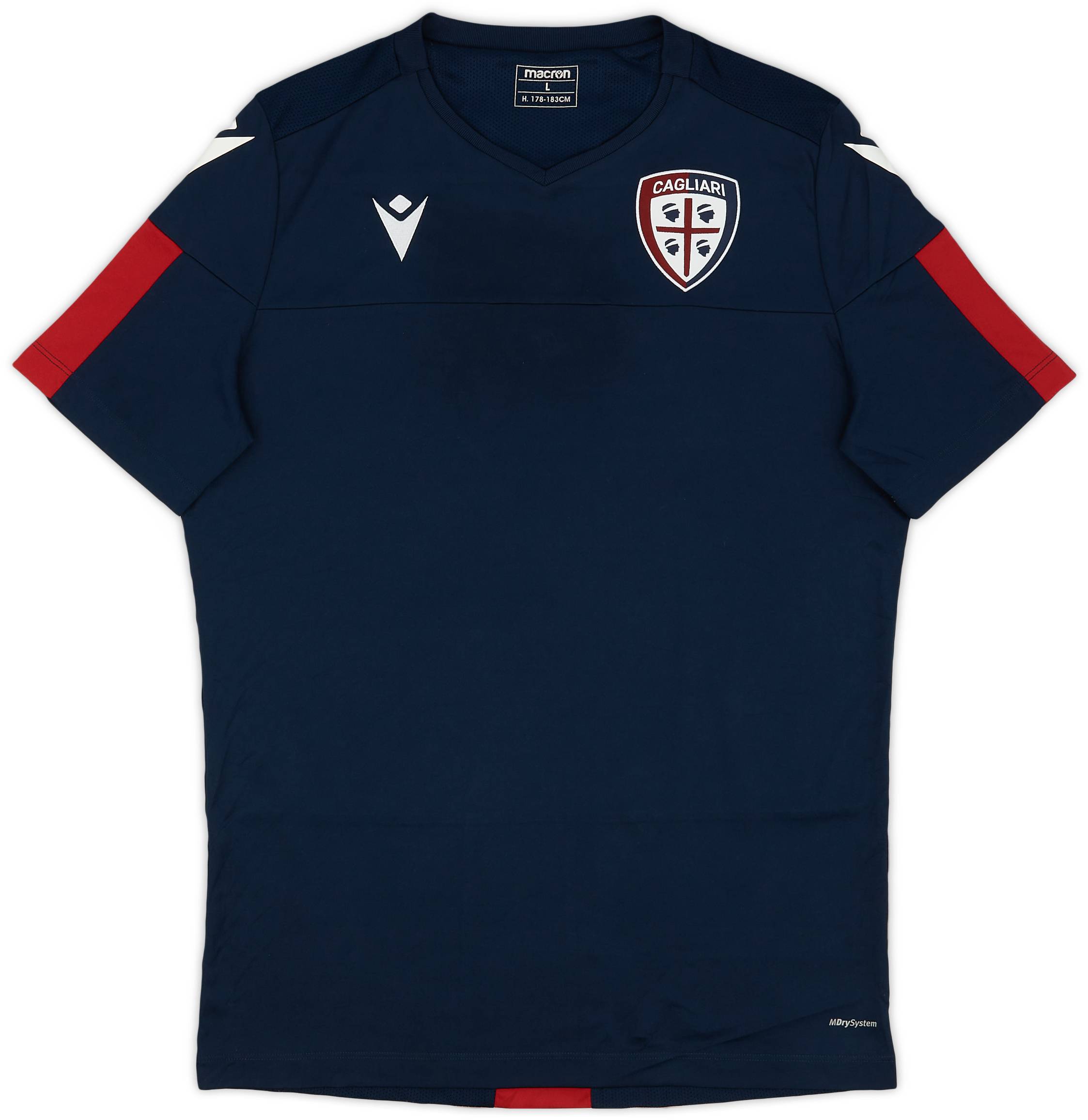 2020-21 Cagliari Macron Training Shirt - 9/10 - (L)