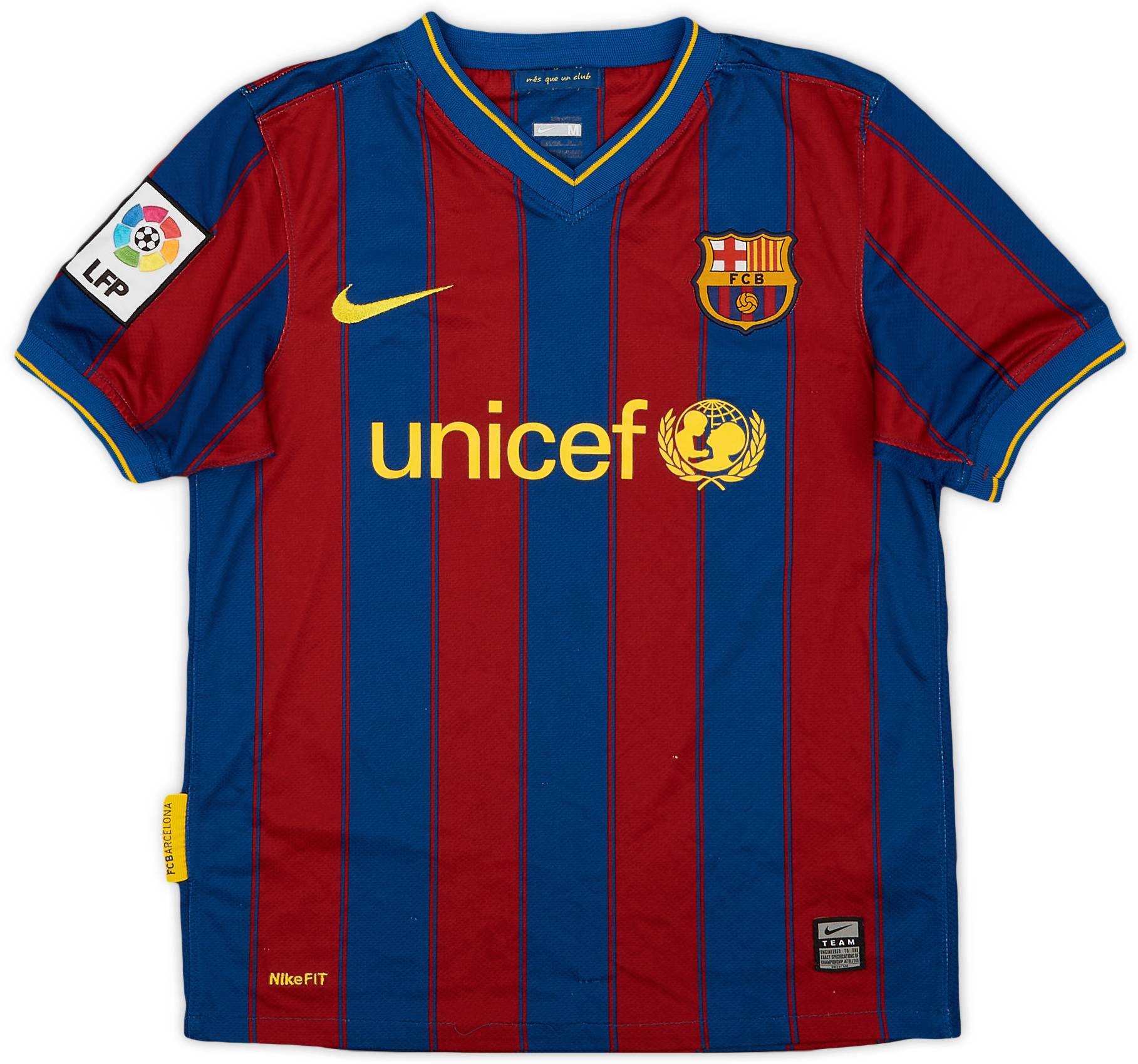 2009-10 Barcelona Home Shirt - 7/10 - (M.Boys)