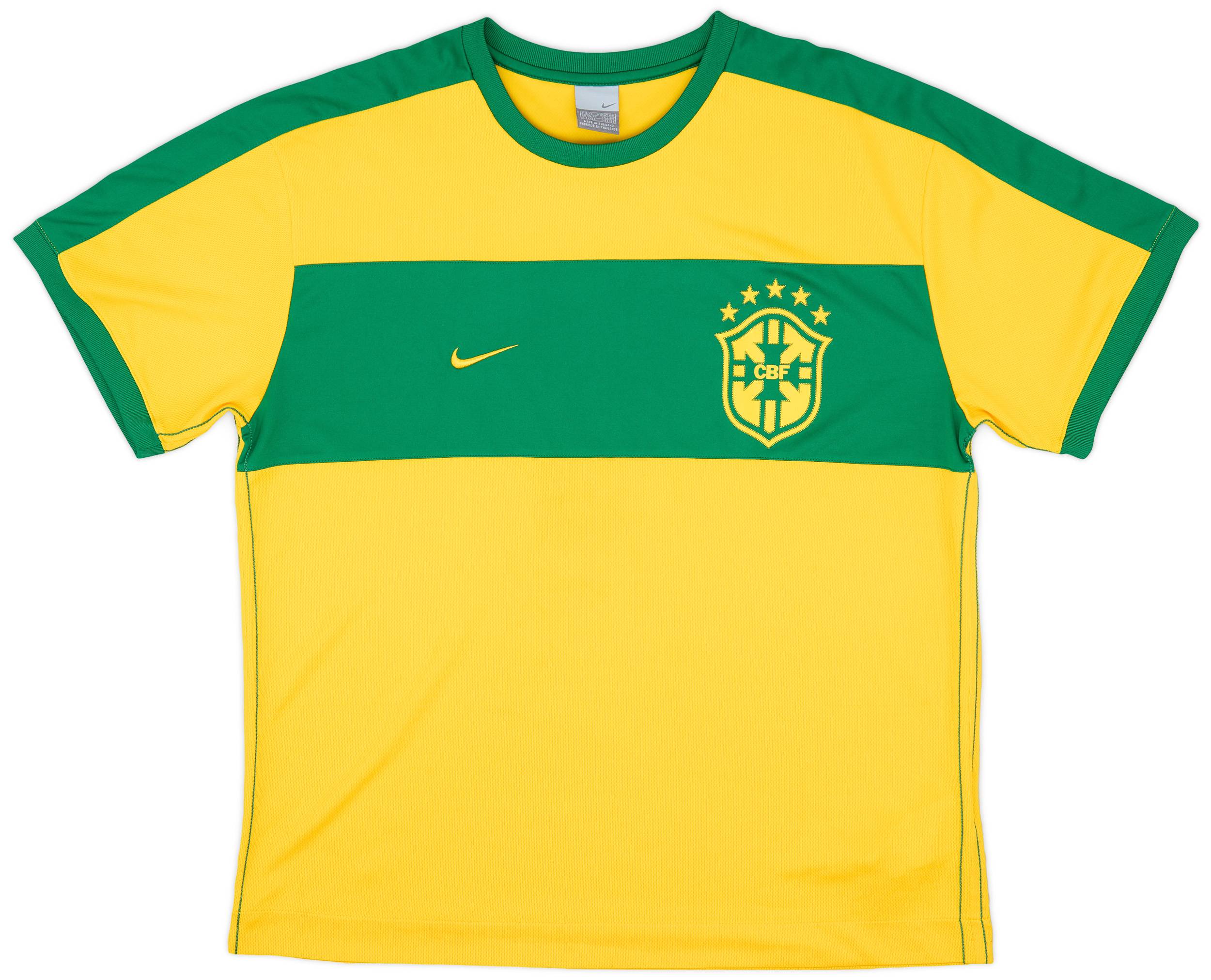2006-07 Brazil Nike Training Shirt #10 - 9/10 - (XL)