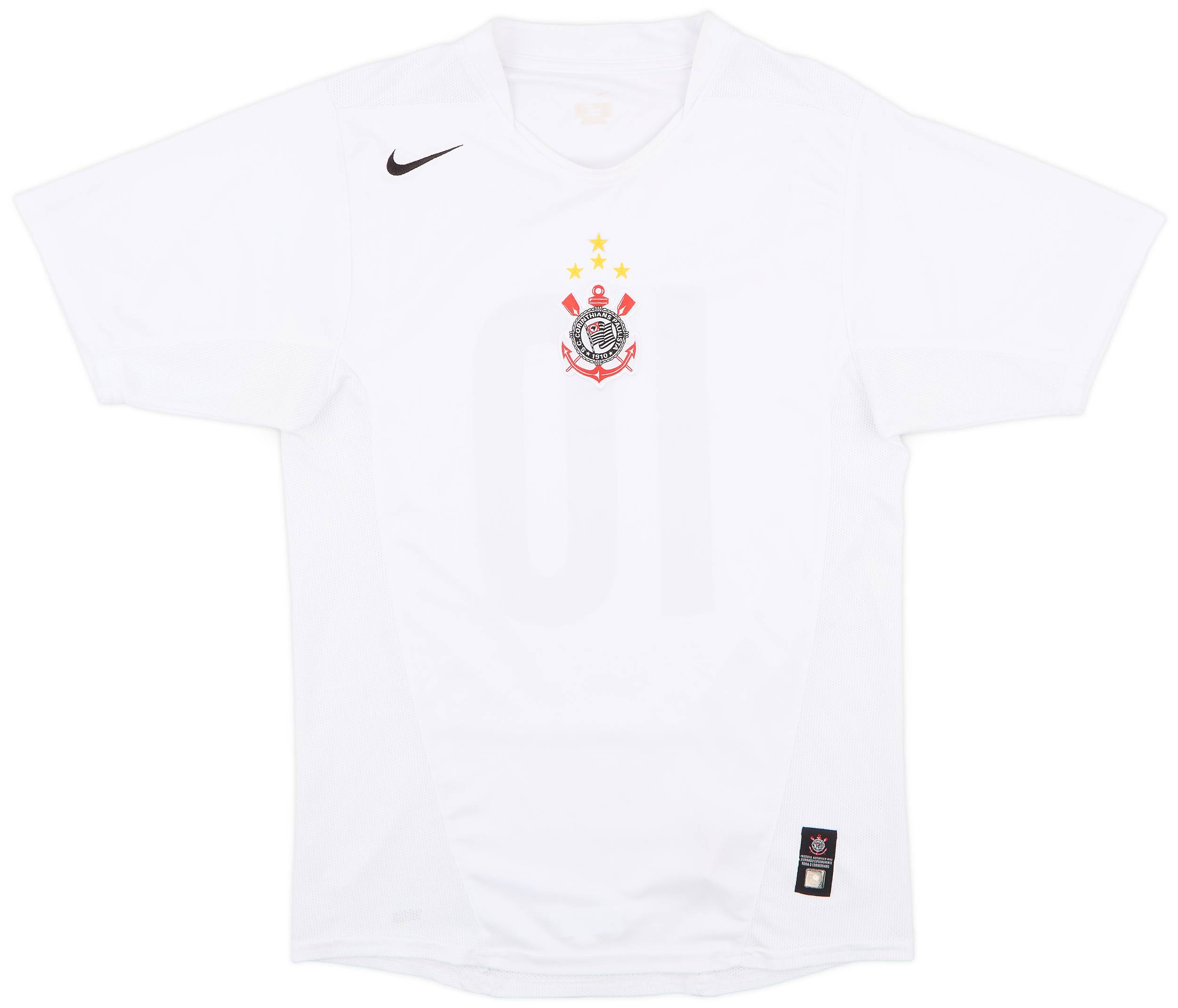 2004-05 Corinthians Home Shirt #10 (Tevez) - 8/10 - (S)