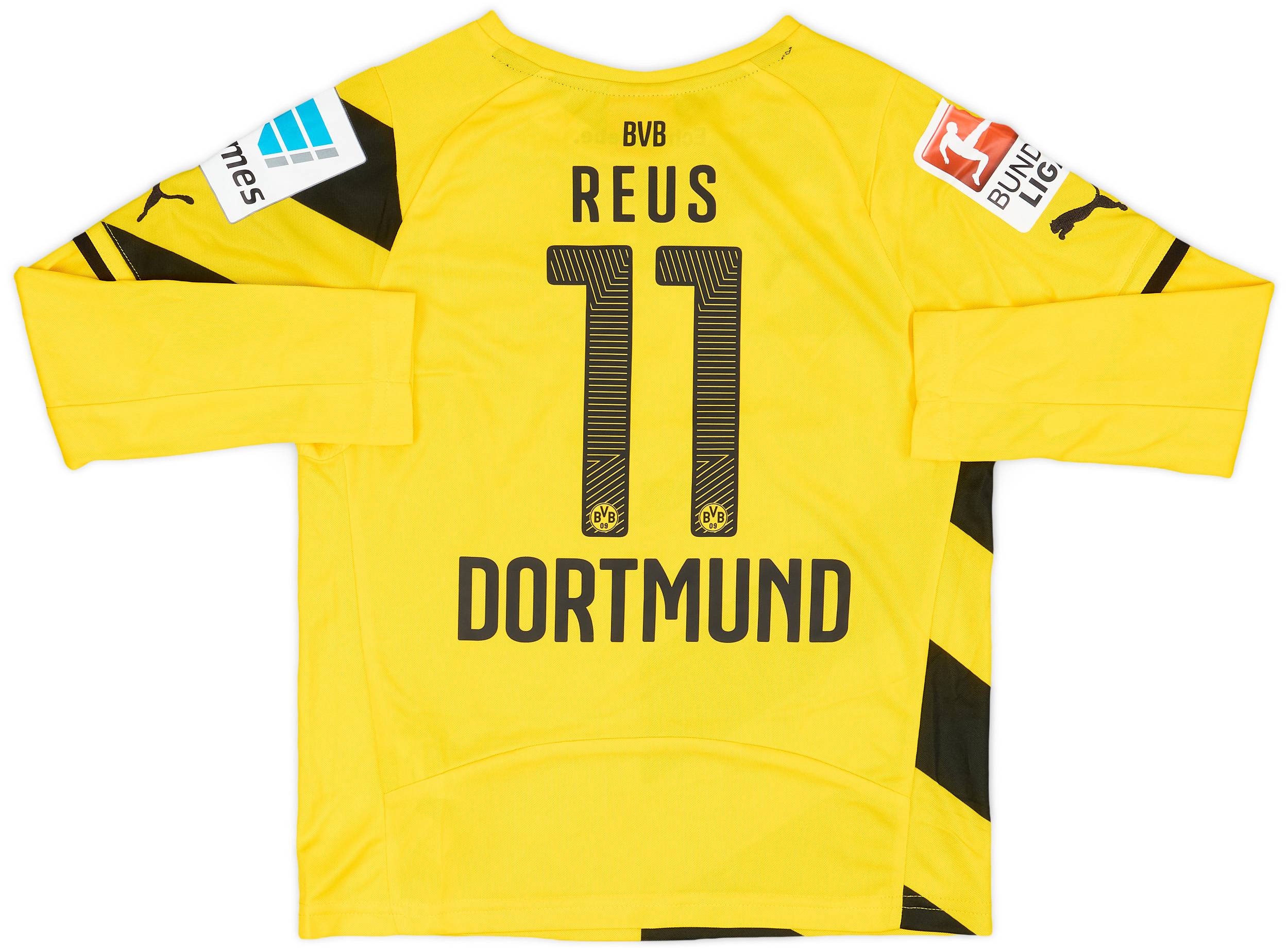 2014-15 Borussia Dortmund Home L/S Shirt Reus #11 (XS.Boys)