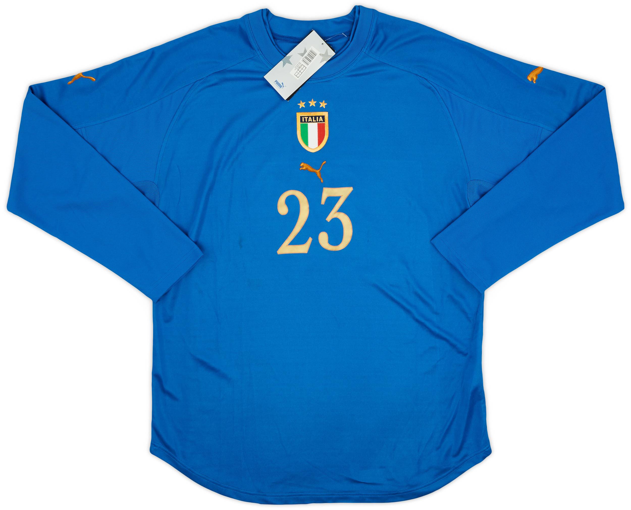 2004-06 Italy Home L/S Shirt #23 (L)