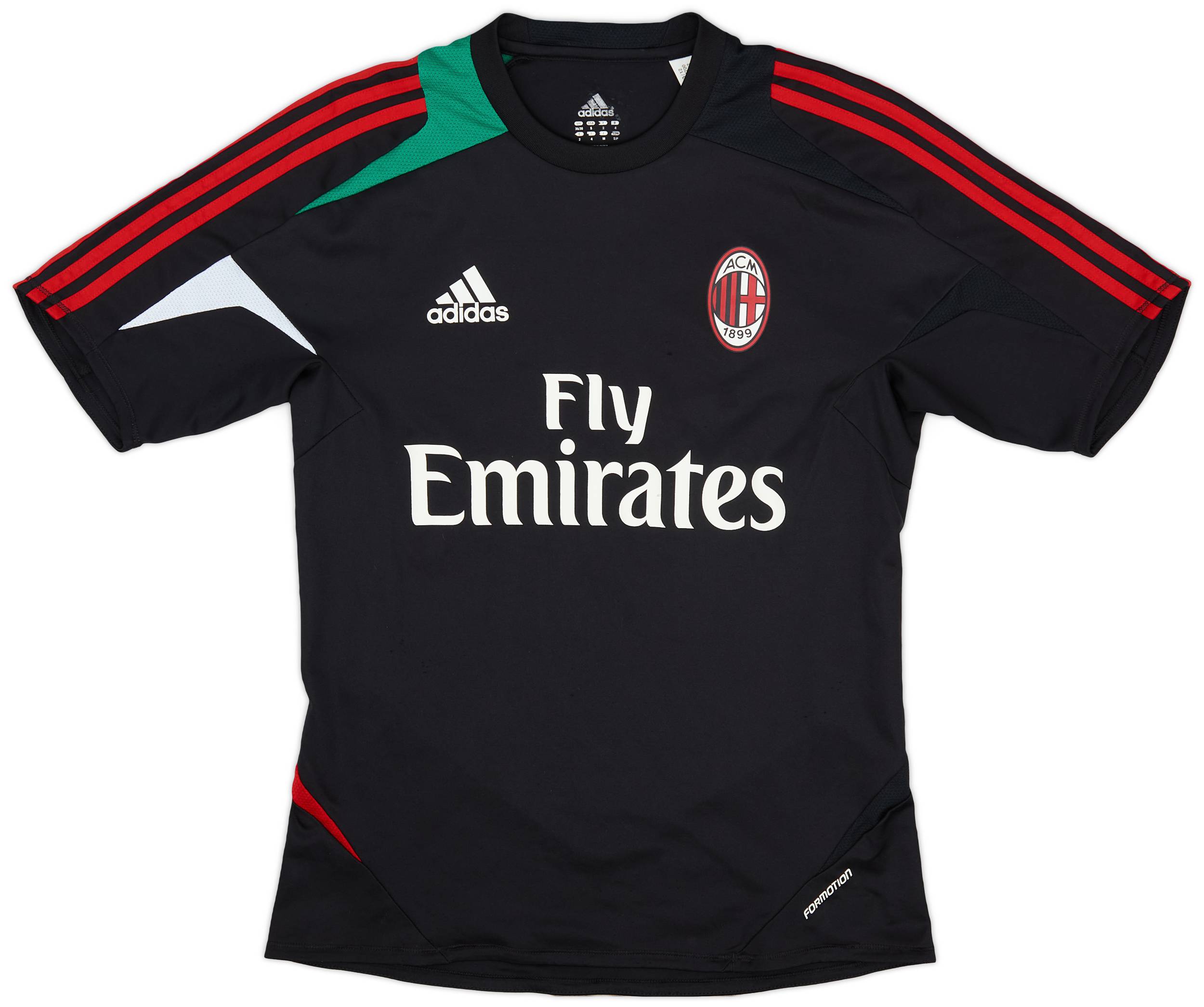 adidas AC MILAN tシャツ 2011-12 AC Milan adidas Cotton Tee - 8/10 - (M)
