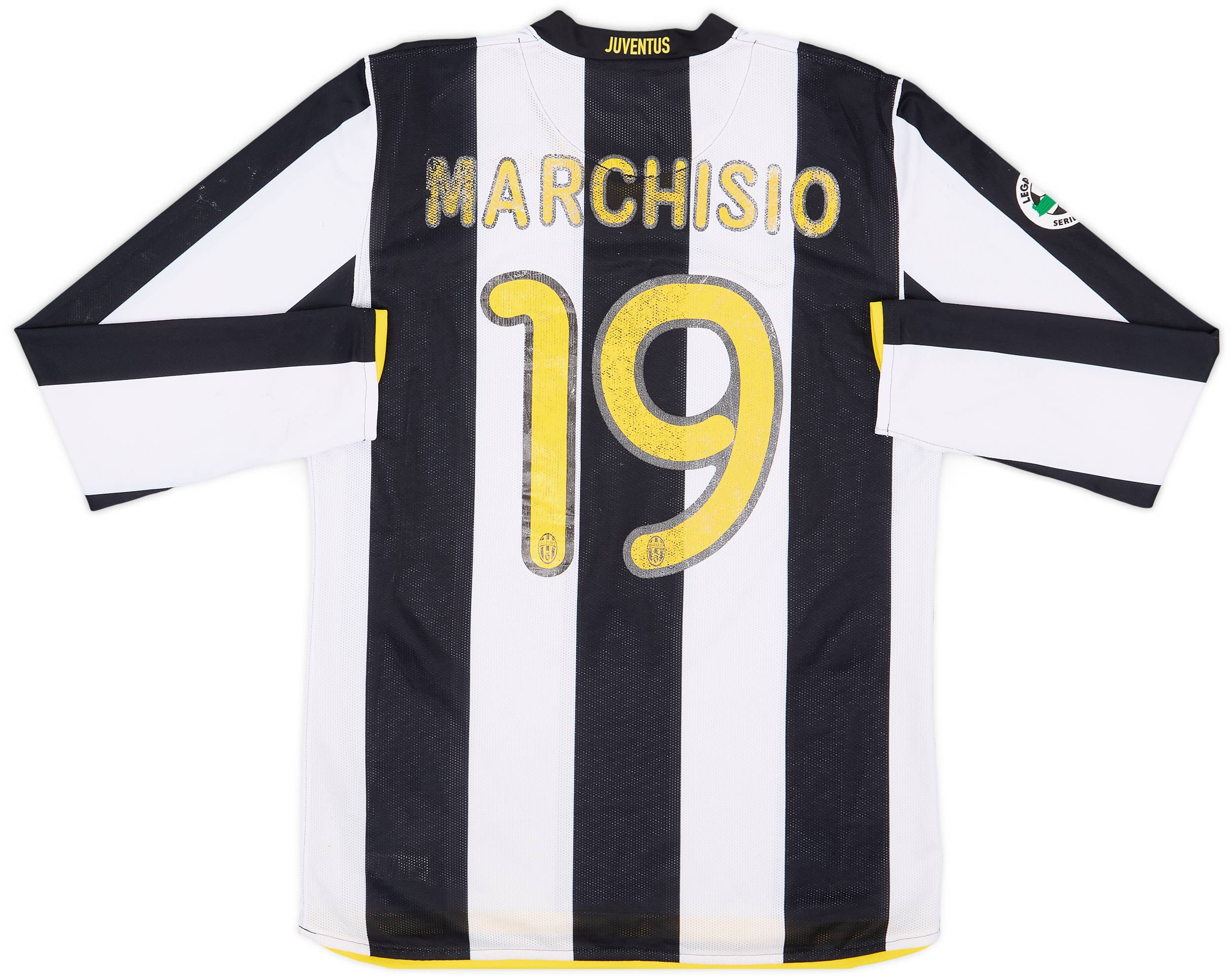 2008-09 Juventus Match Issue Home L/S Shirt Marchisio #19