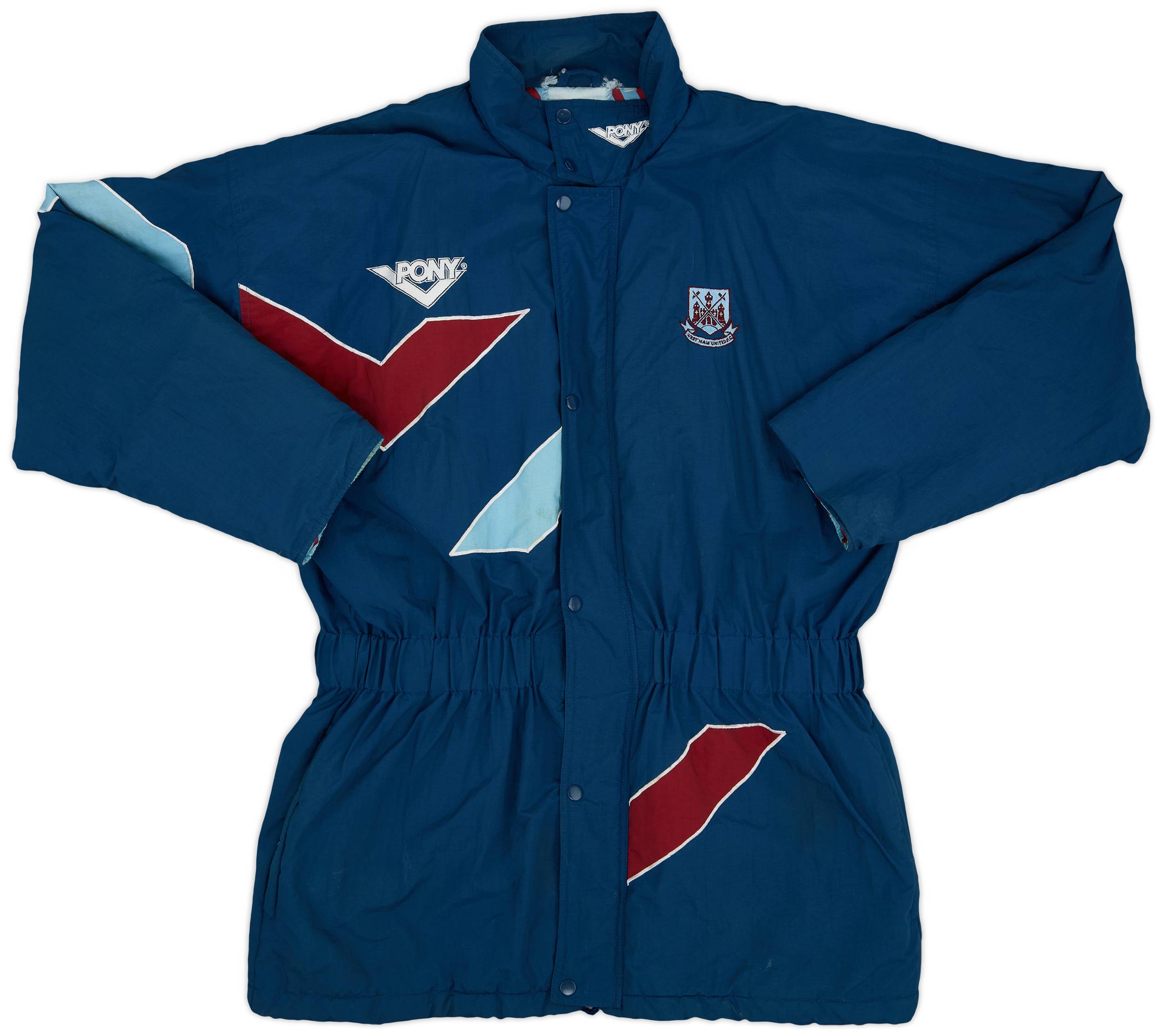 1995-96 West Ham Pony Padded Bench Coat - 4/10 - (L)