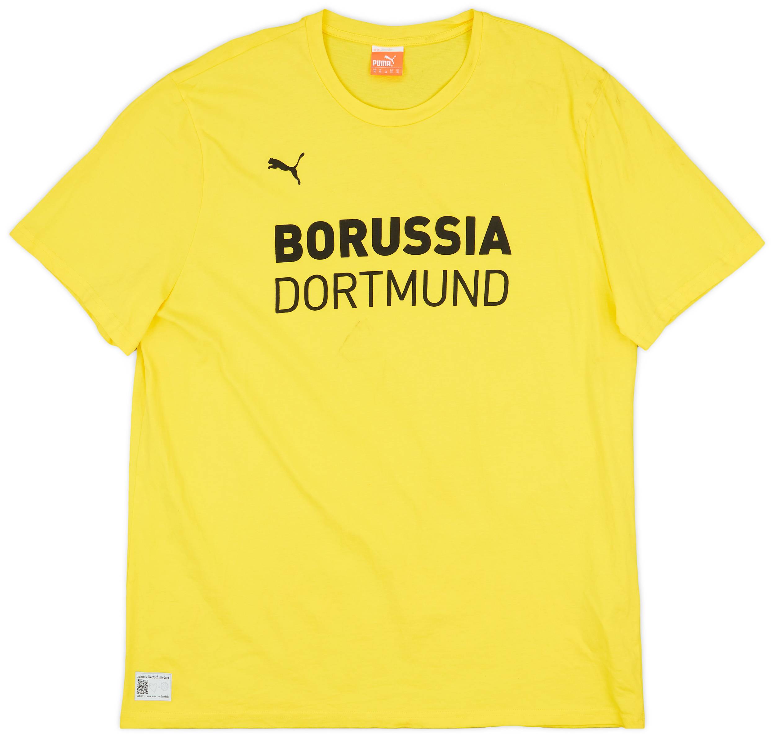 2021-22 Borussia Dortmund Puma Cotton Tee - 7/10 - (XL)