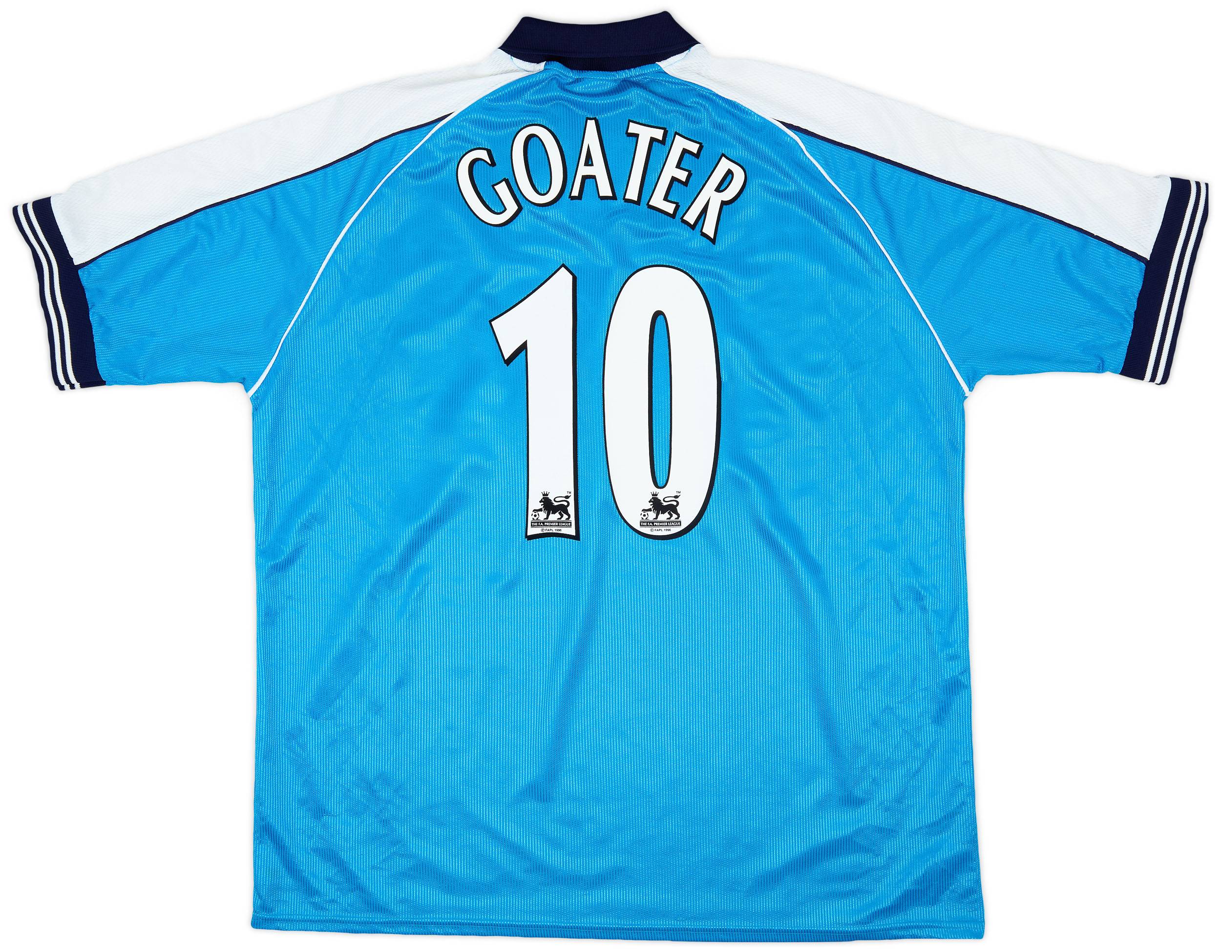 1999-01 Manchester City Home Shirt Goater #10 - 7/10 - (XXL)