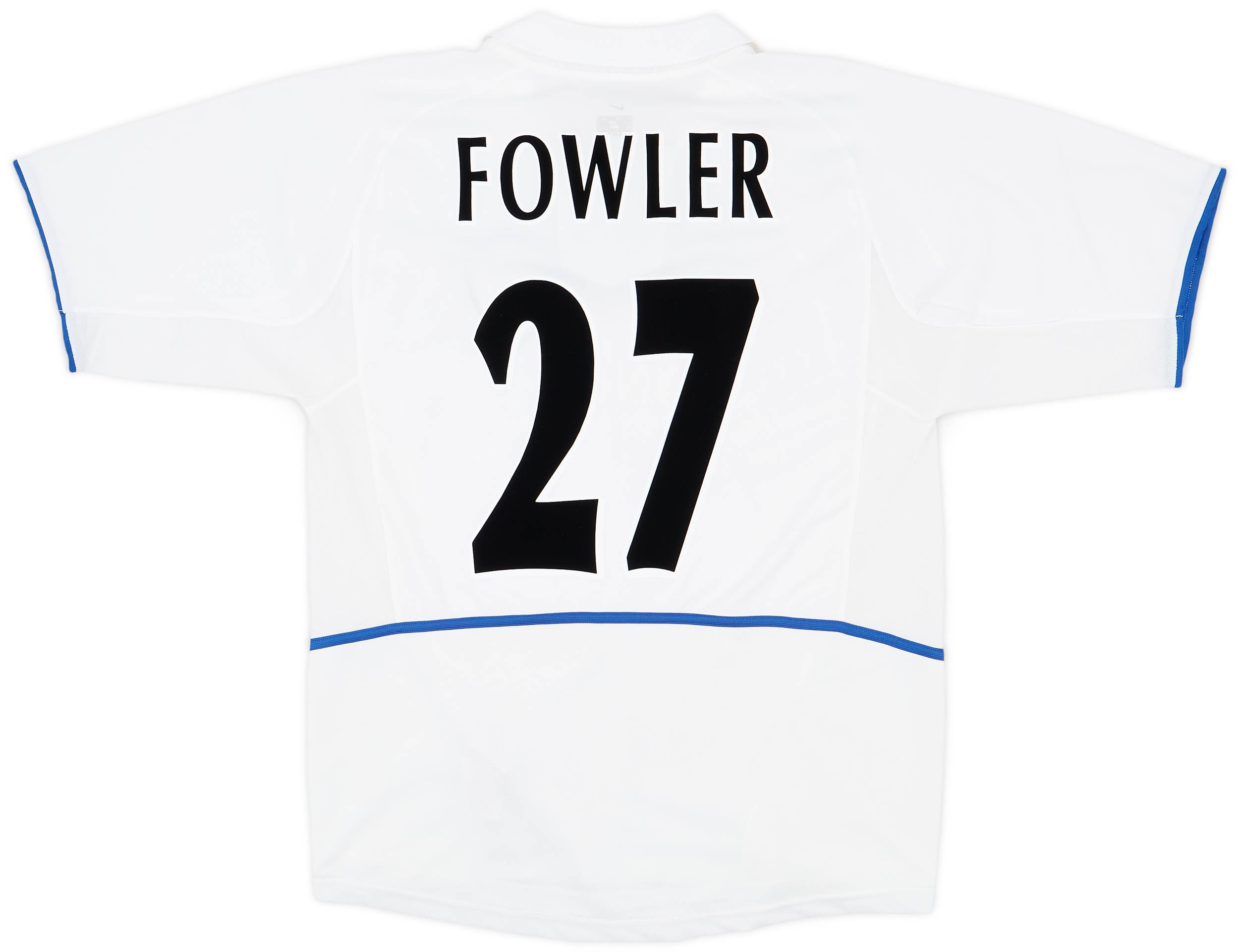 2002-03 Leeds United Home Shirt Fowler #27 - 9/10 - (M)