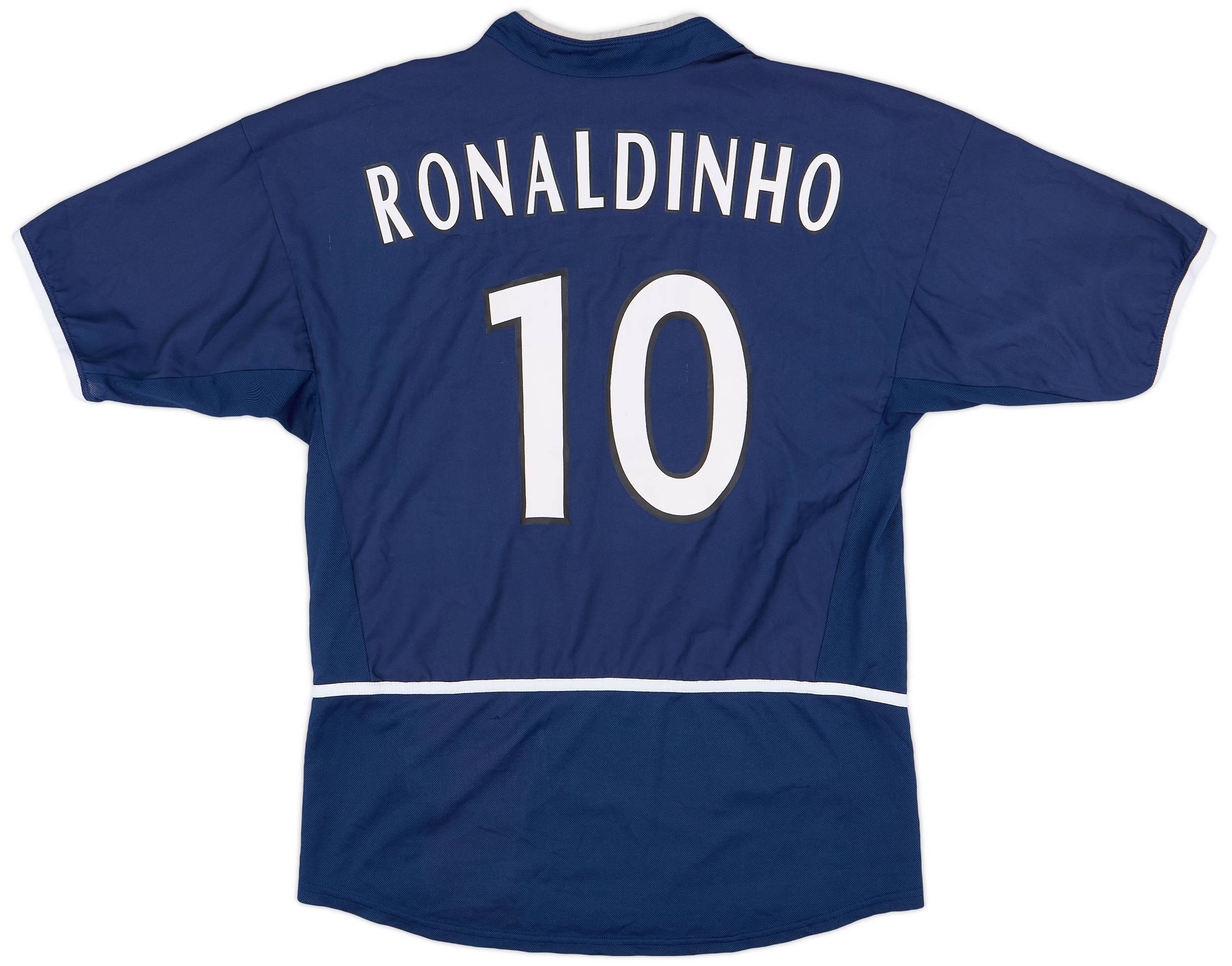 2002-03 Paris Saint-Germain Home Shirt Ronaldinho #10 - 5/10 - (S)