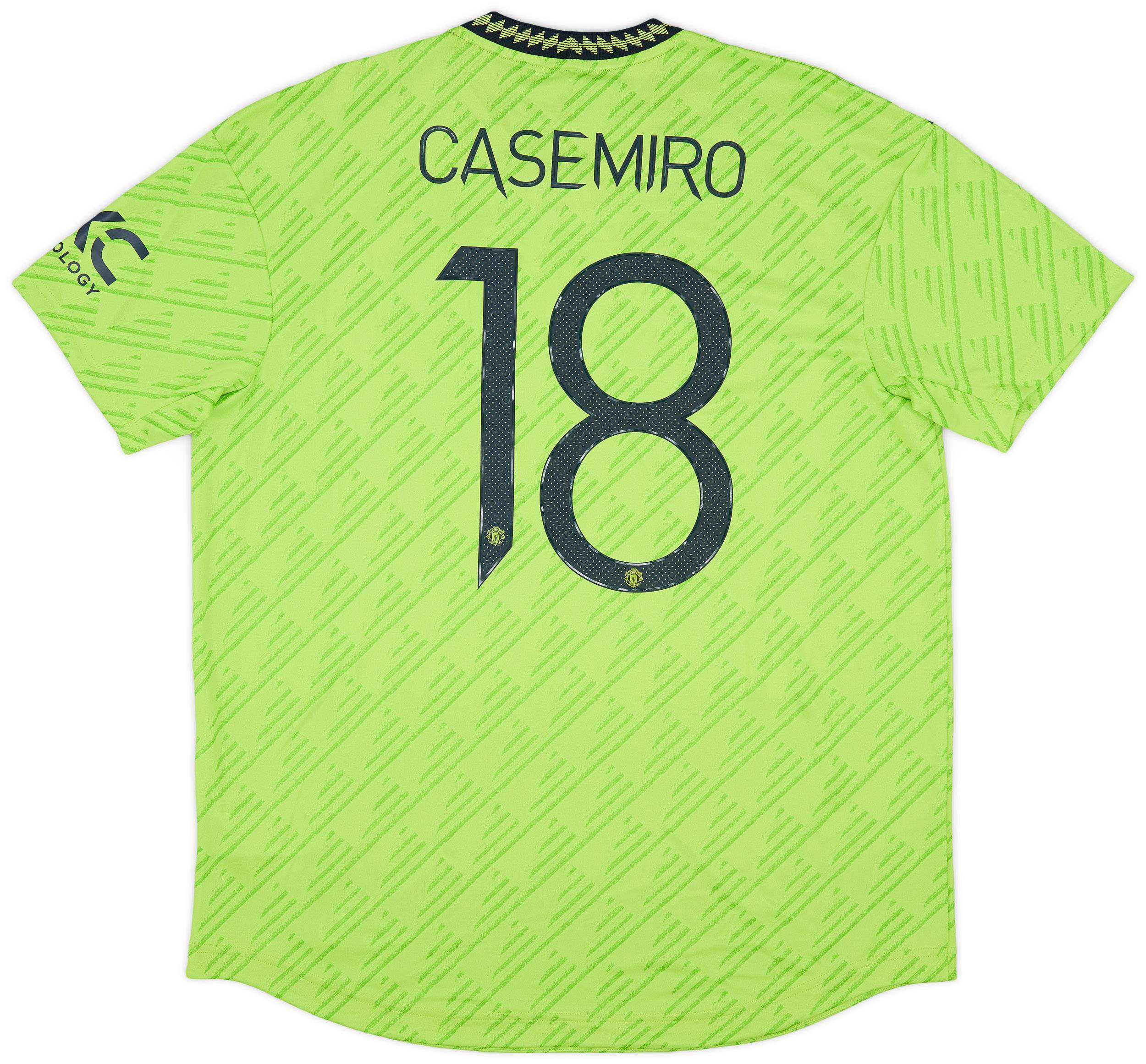 2022-23 Manchester United Authentic Third Shirt Casemiro #18 (XL)