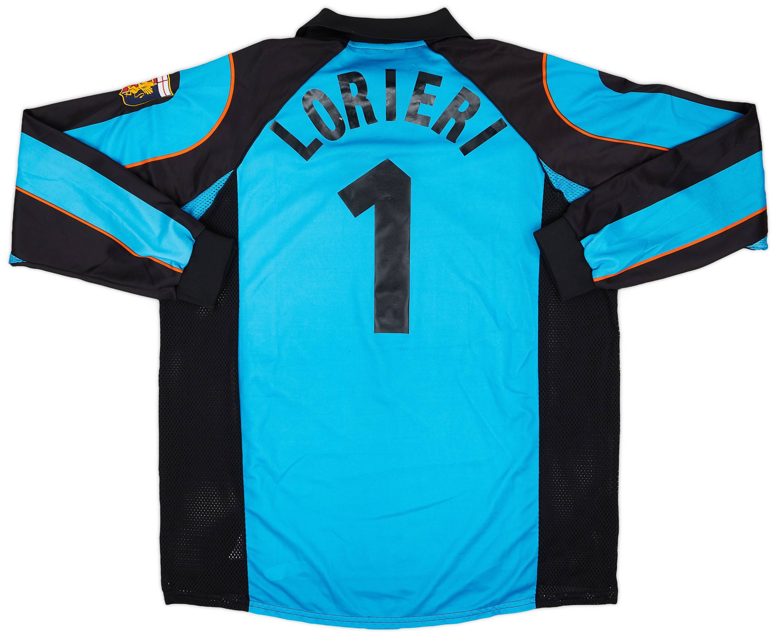 2000-01 Genoa Match Worn GK Shirt Lorieri #1