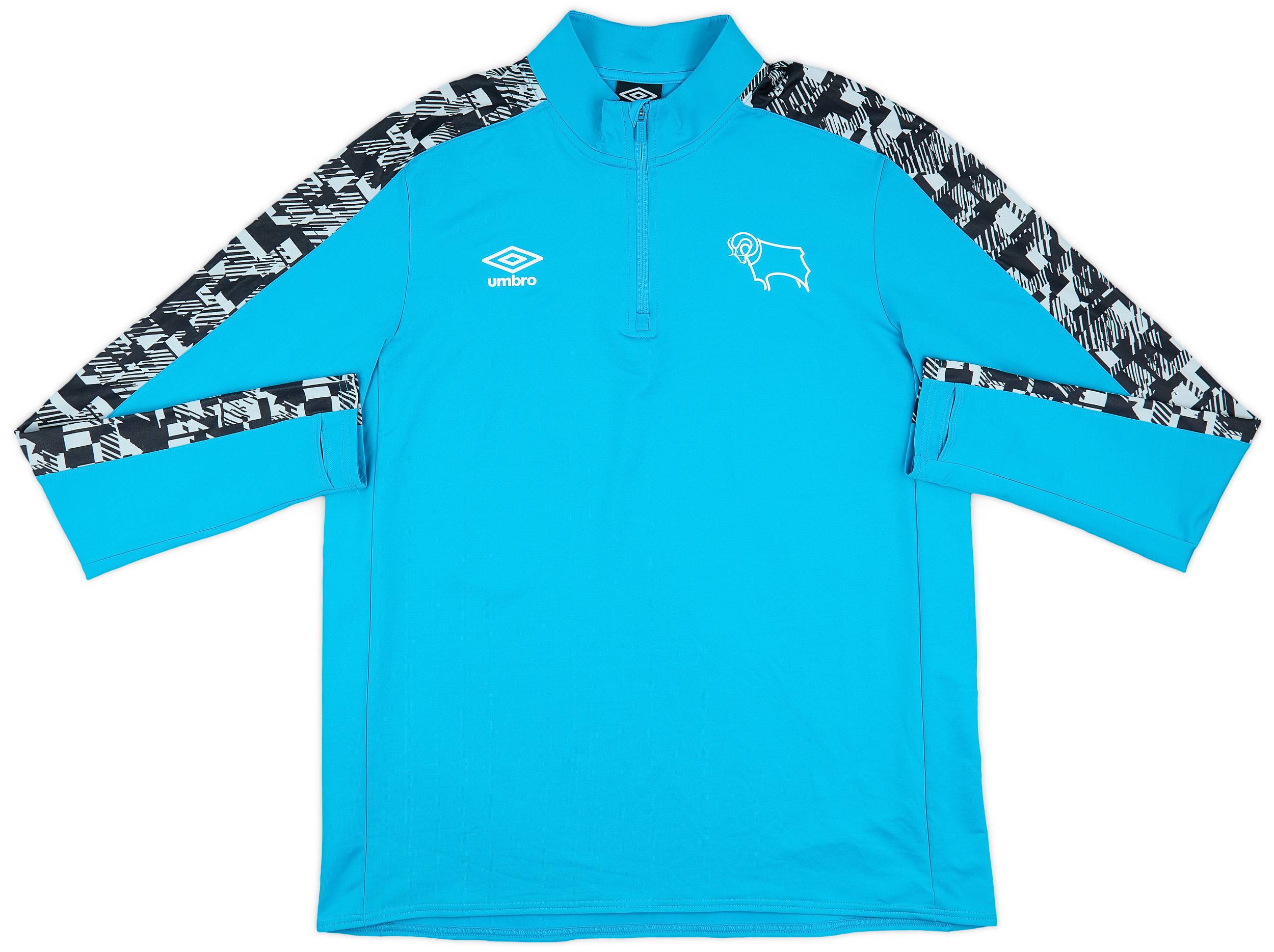2020-21 Derby County Umbro 1/4 Zip Drill Top - 10/10 - (XL)
