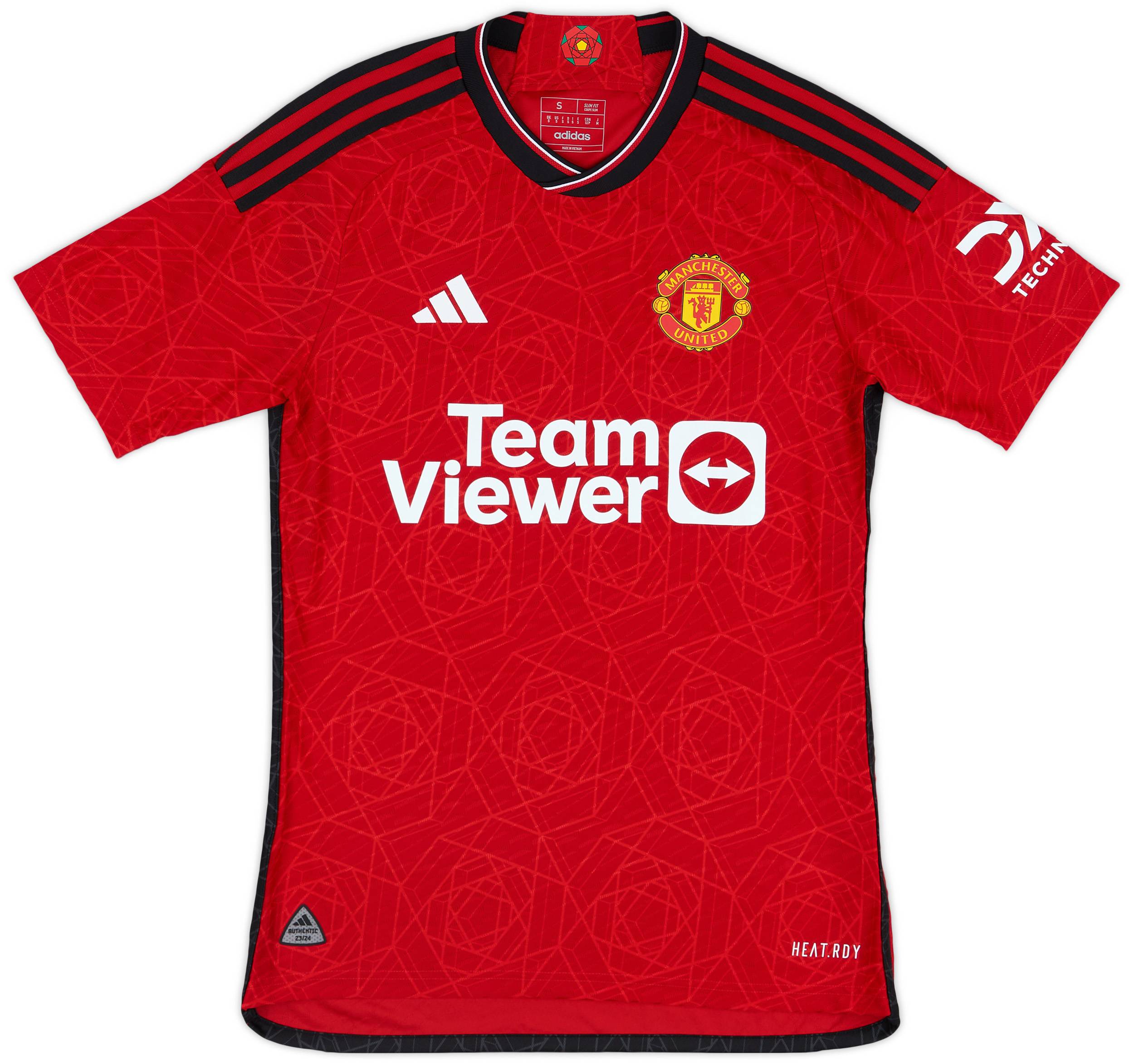 2023-24 Manchester United Authentic Home Shirt - As New - (S)