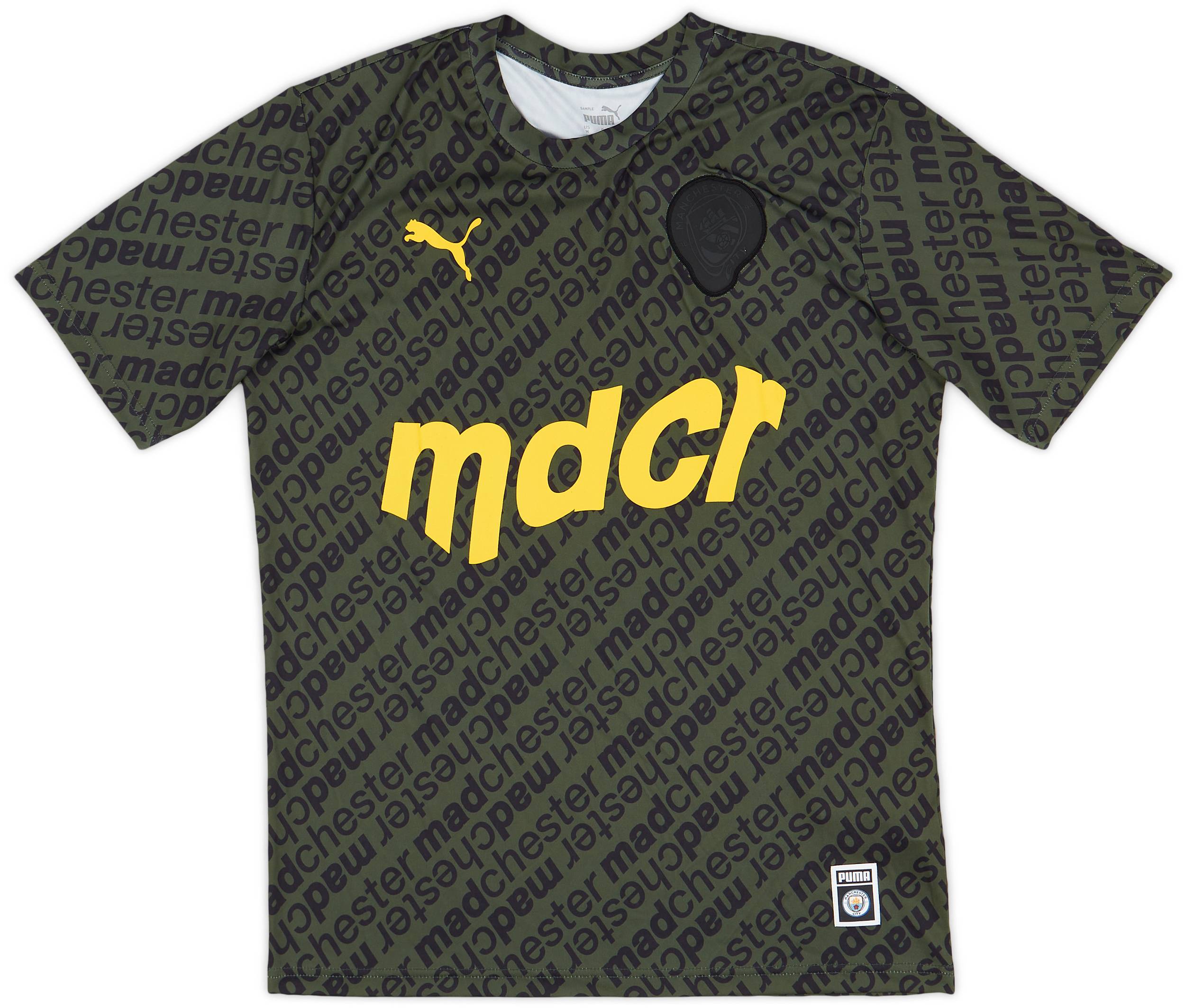 2021-22 Manchester City 'Madchester' Puma Training Shirt - 9/10 - (M)